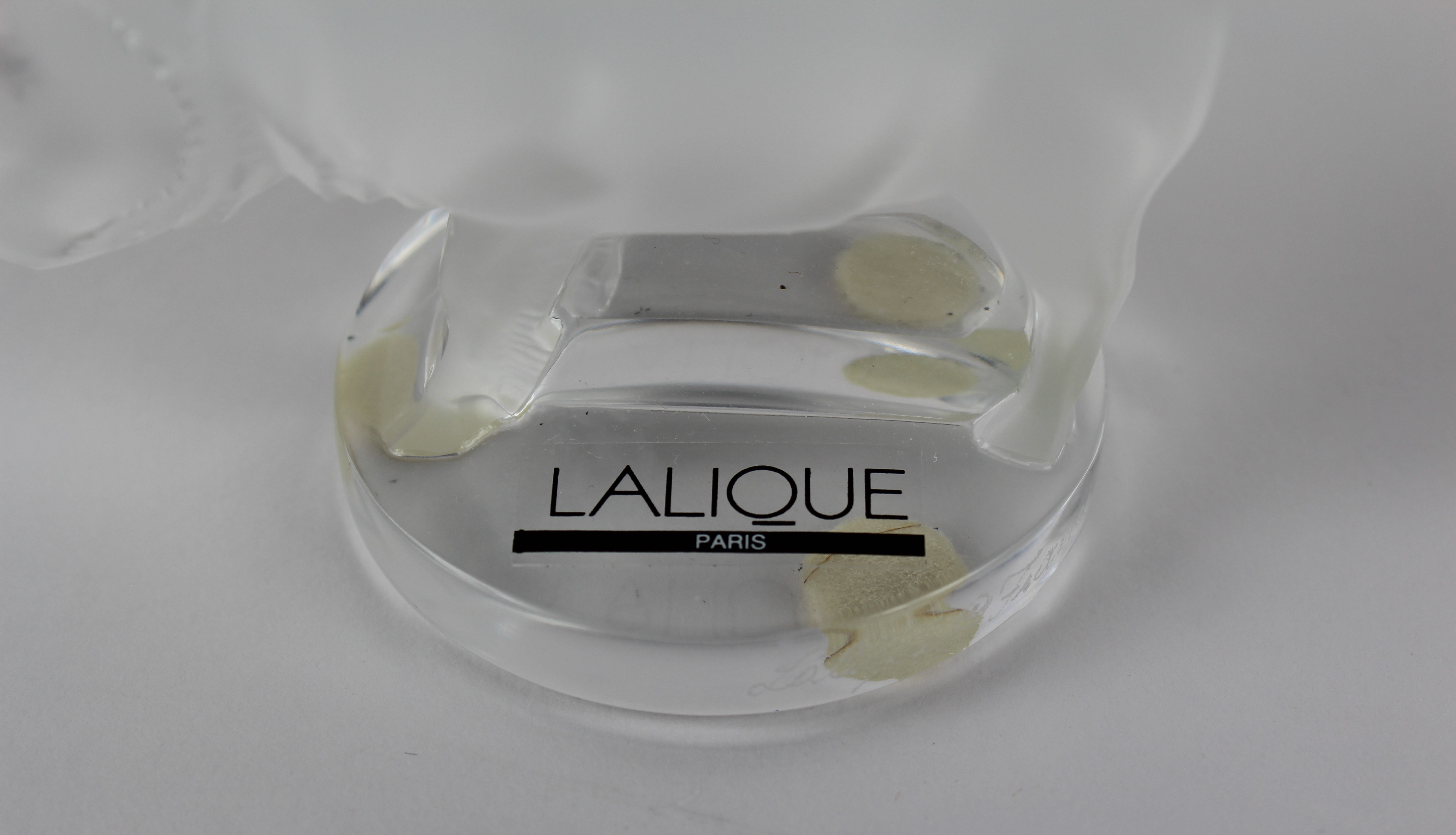 Lalique Crystal Boar "Sanglier" Car Mascot