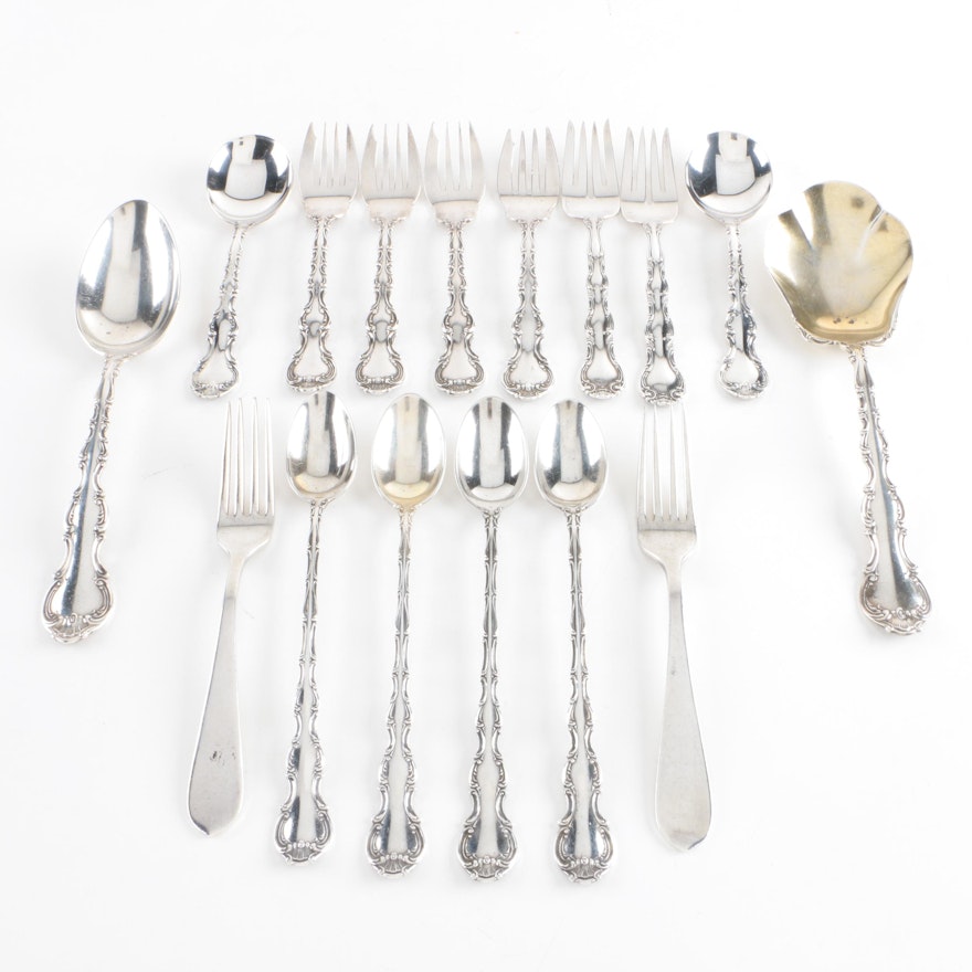 Gorham "Strasbourg" and Stieff "Wadefield" Sterling Silver Flatware