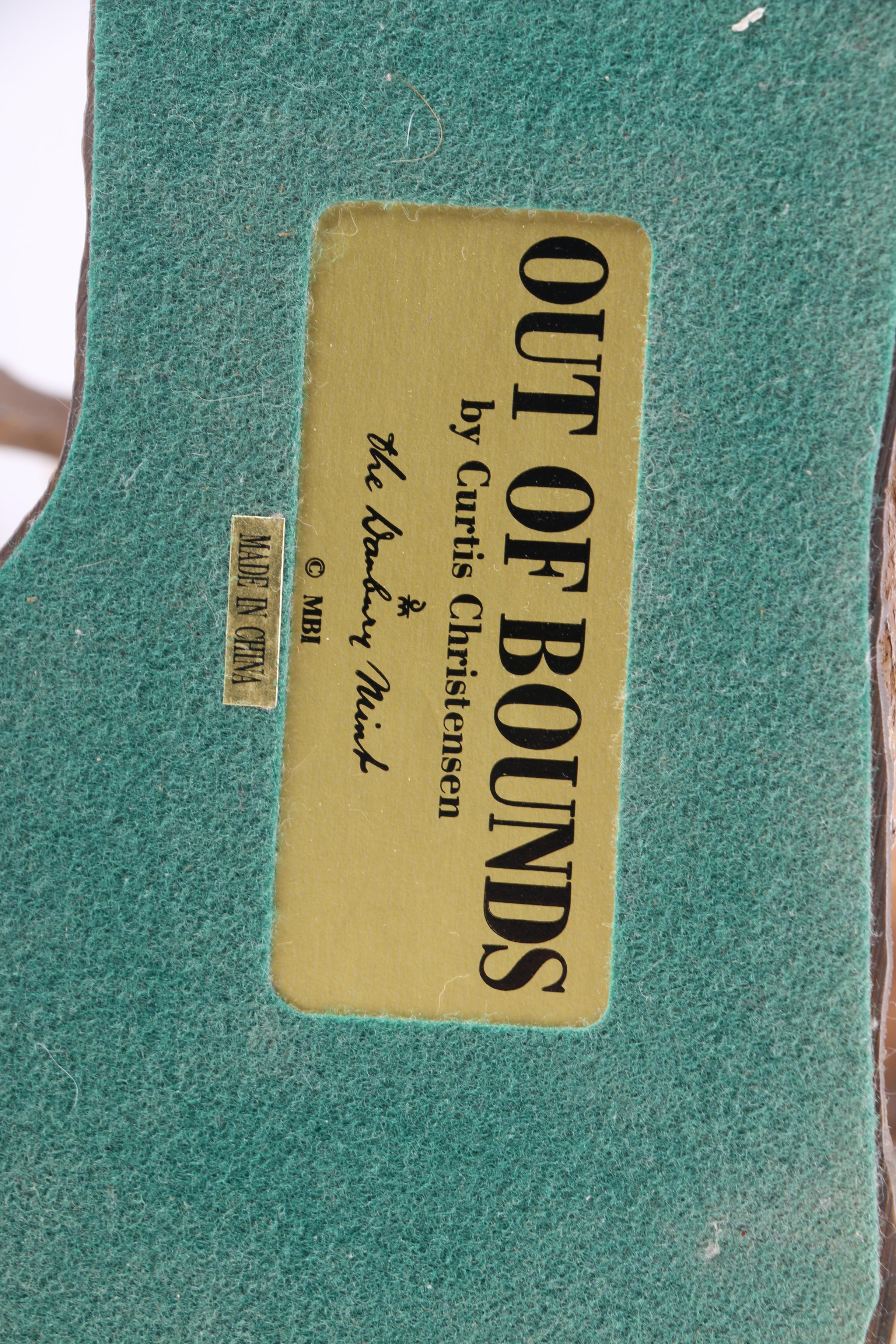 Danbury Mint "Out of Bounds" Figurine