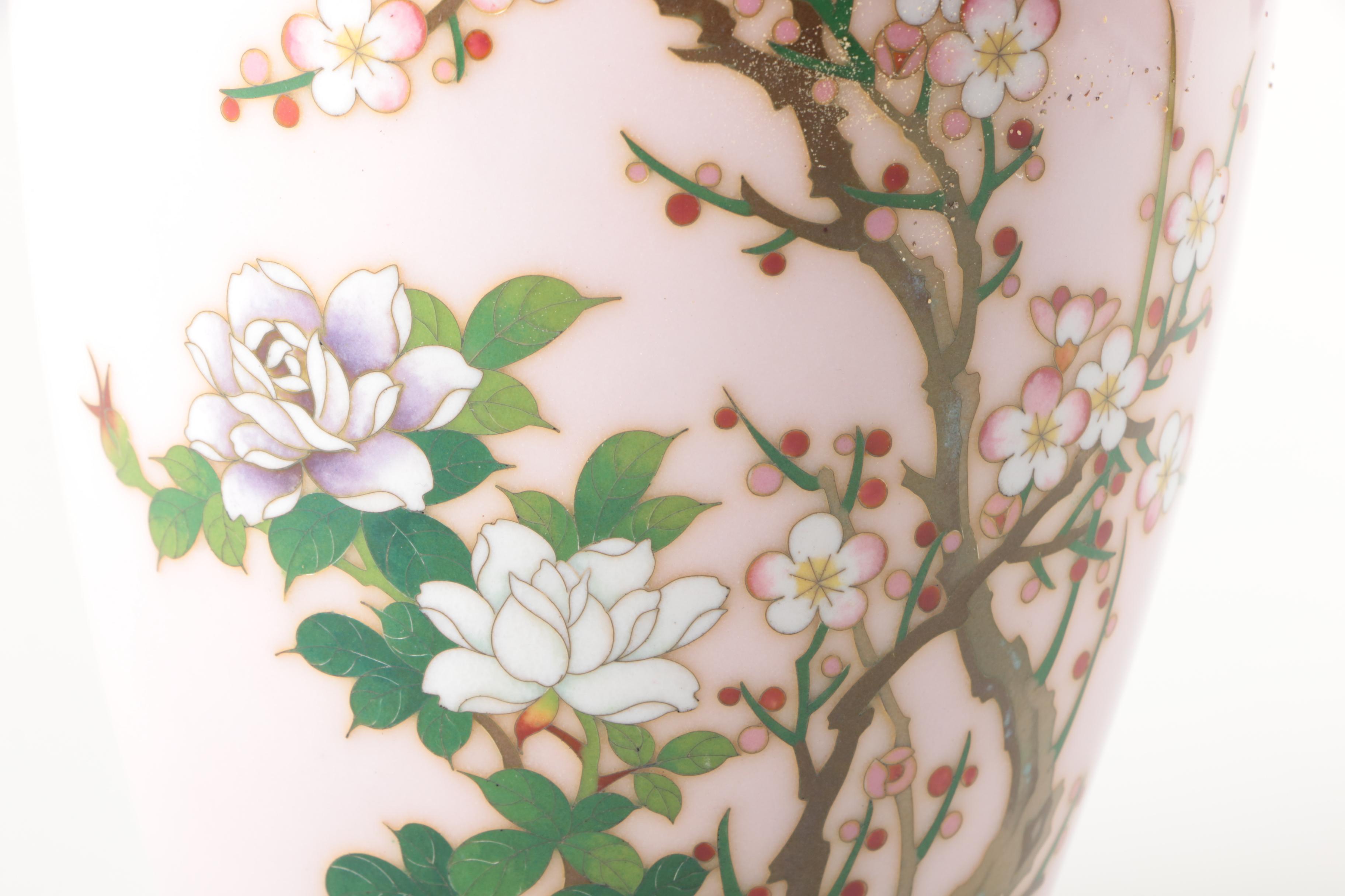 Japanese Sato Cloisonne Vase