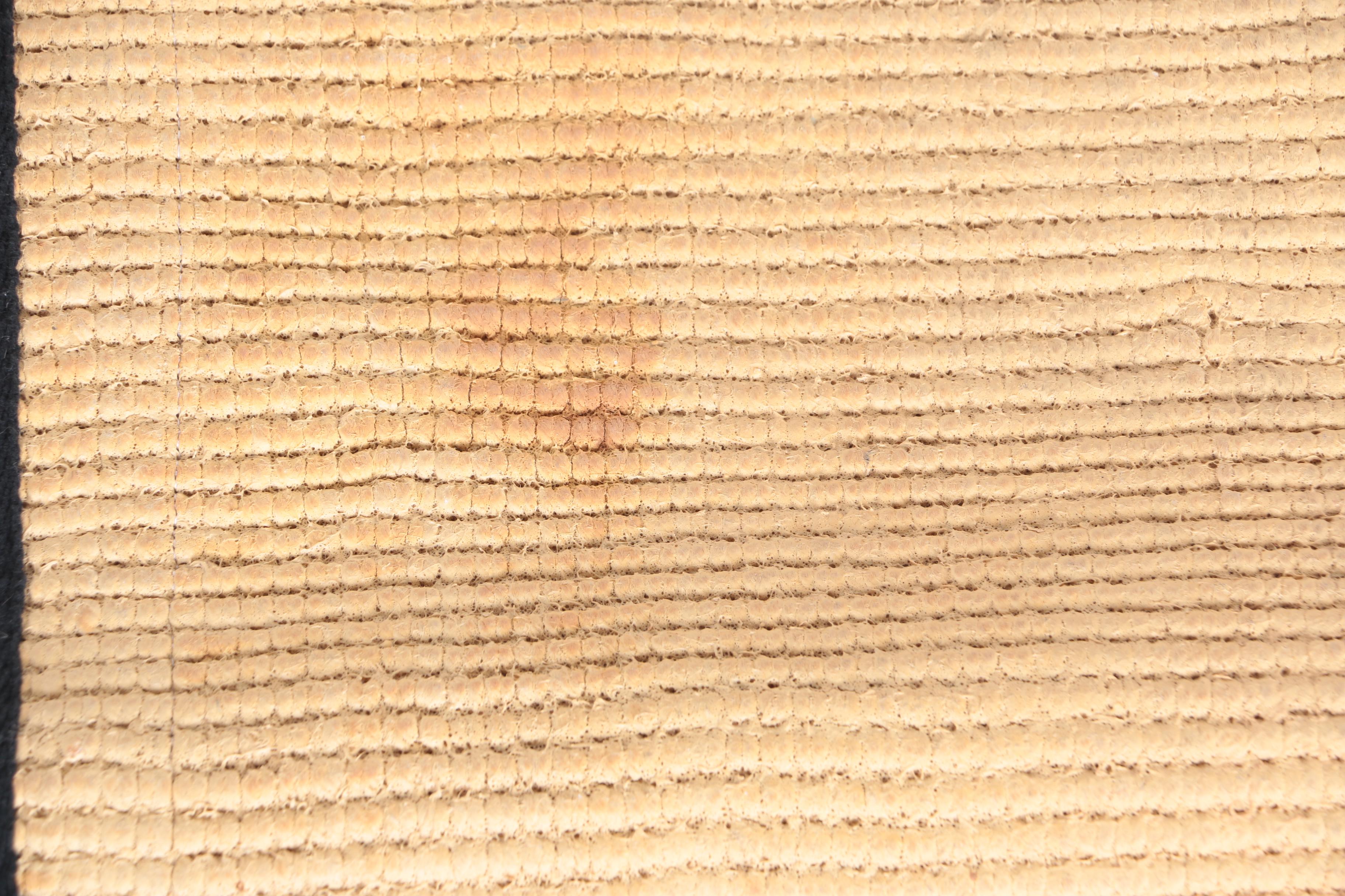 Woven Floor Mat with Black Binding