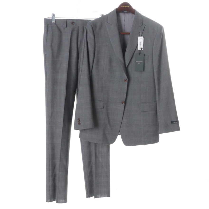 Boys' John Varvatos Grey Wool Suit