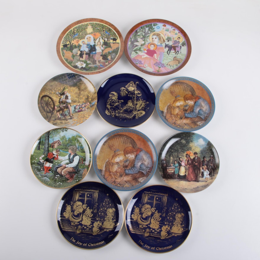 Vintage German Themed Porcelain Collector Plates