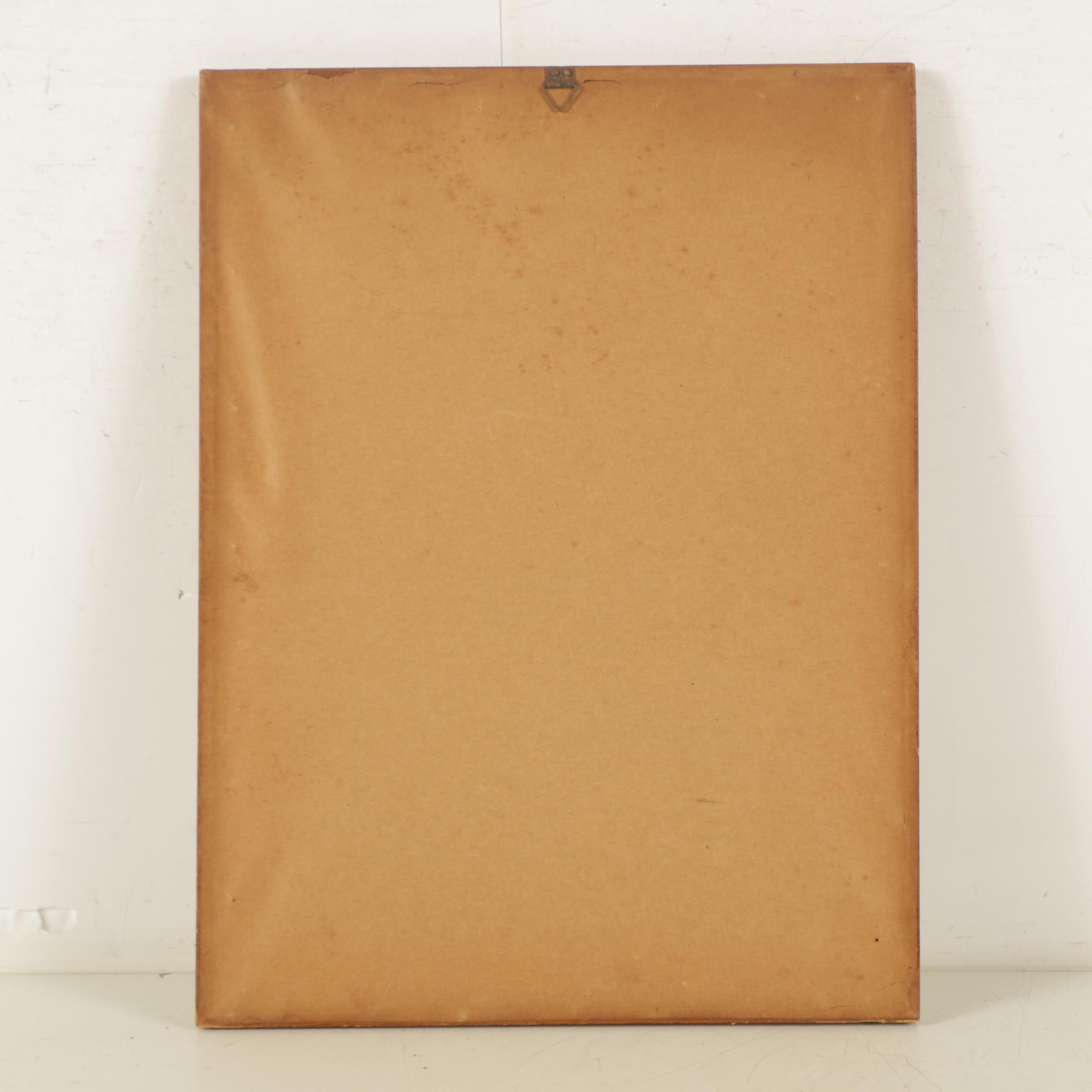 Hand Colored Etchings with Aquatint Featuring "Giocatori di Carte"