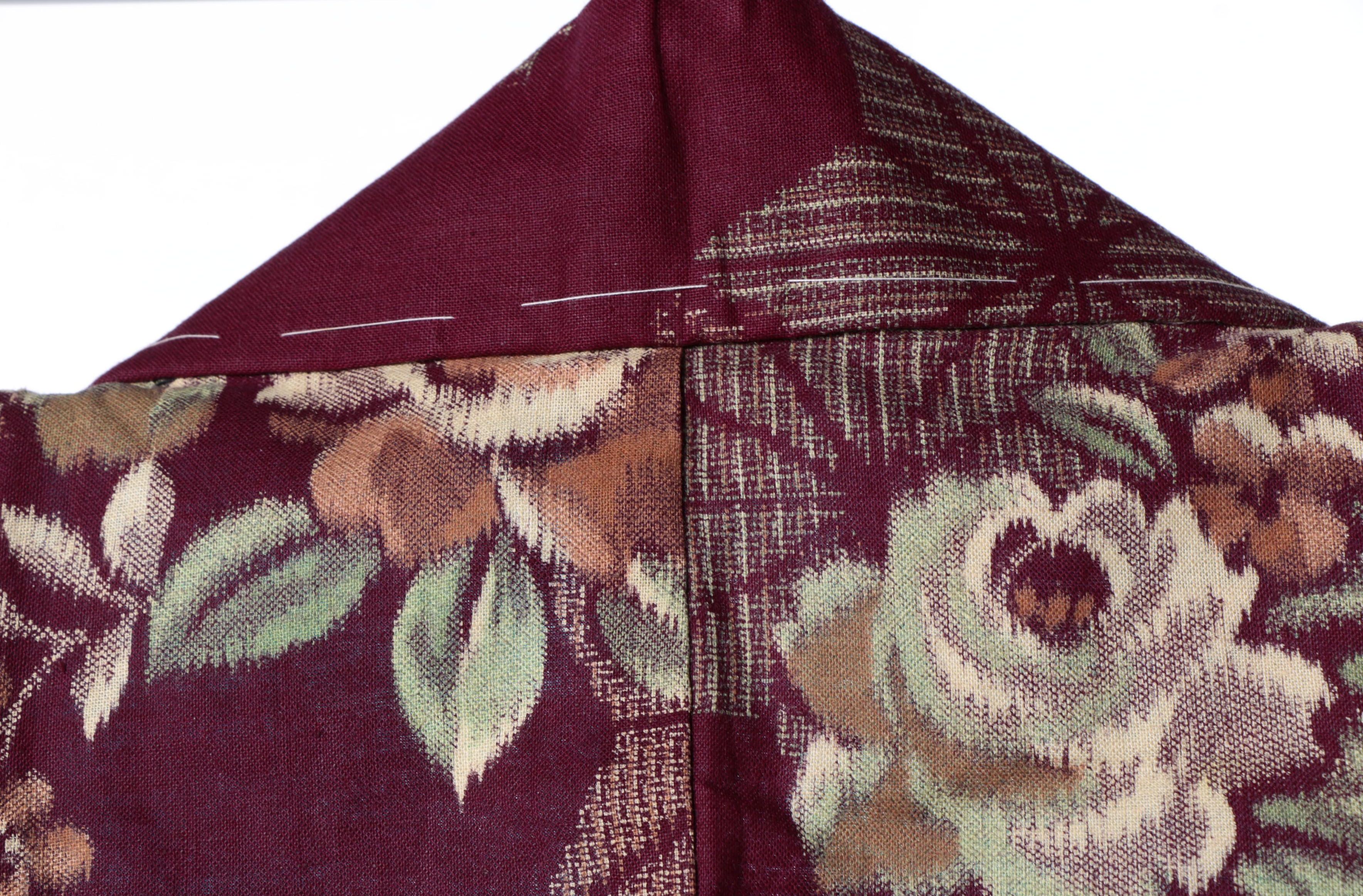 Circa 1910s Antique Japanese Cotton Kosode Kimono