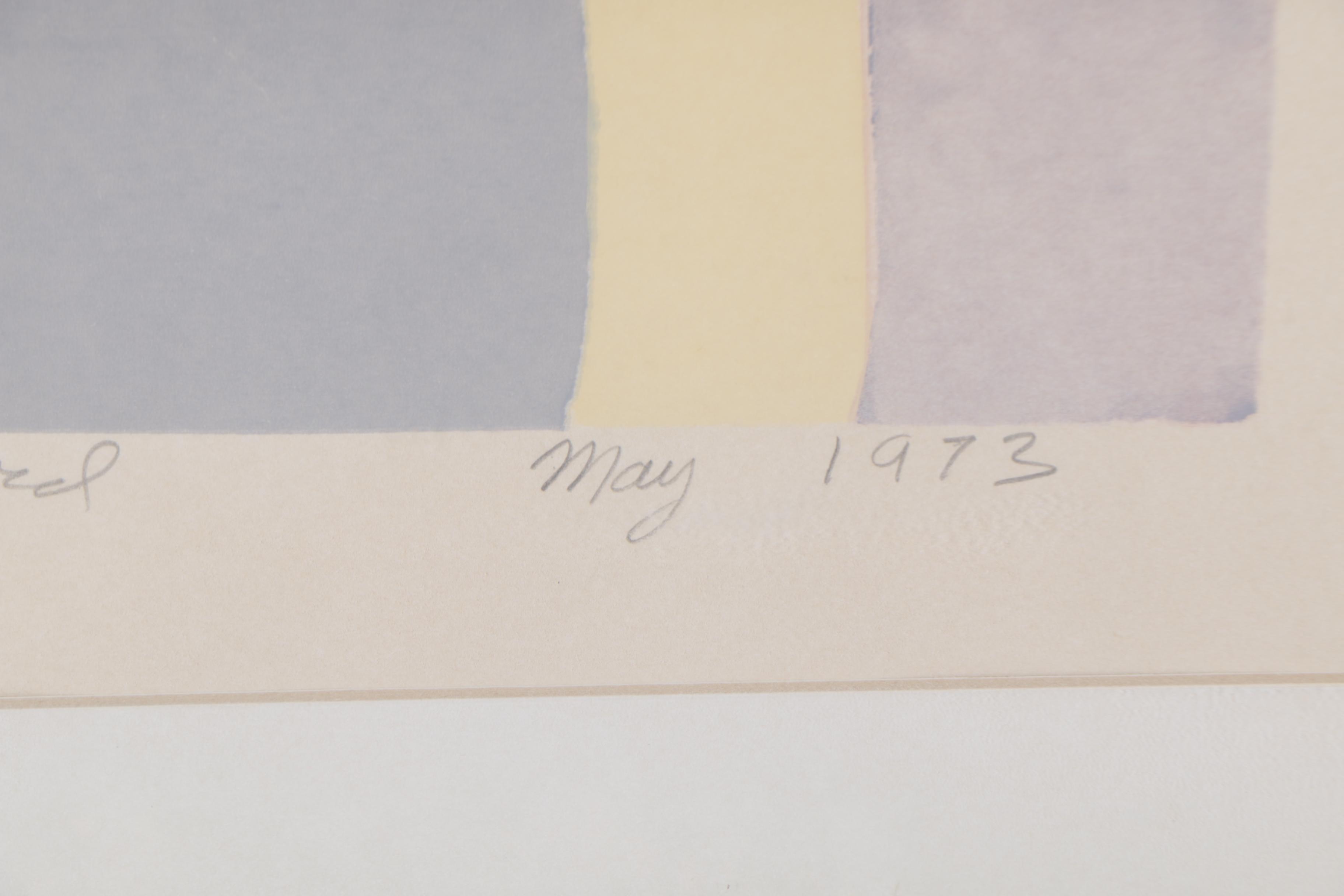 James G. Pritchard 1973 Artist's Proof Serigraph on Paper "Enter Exiting"