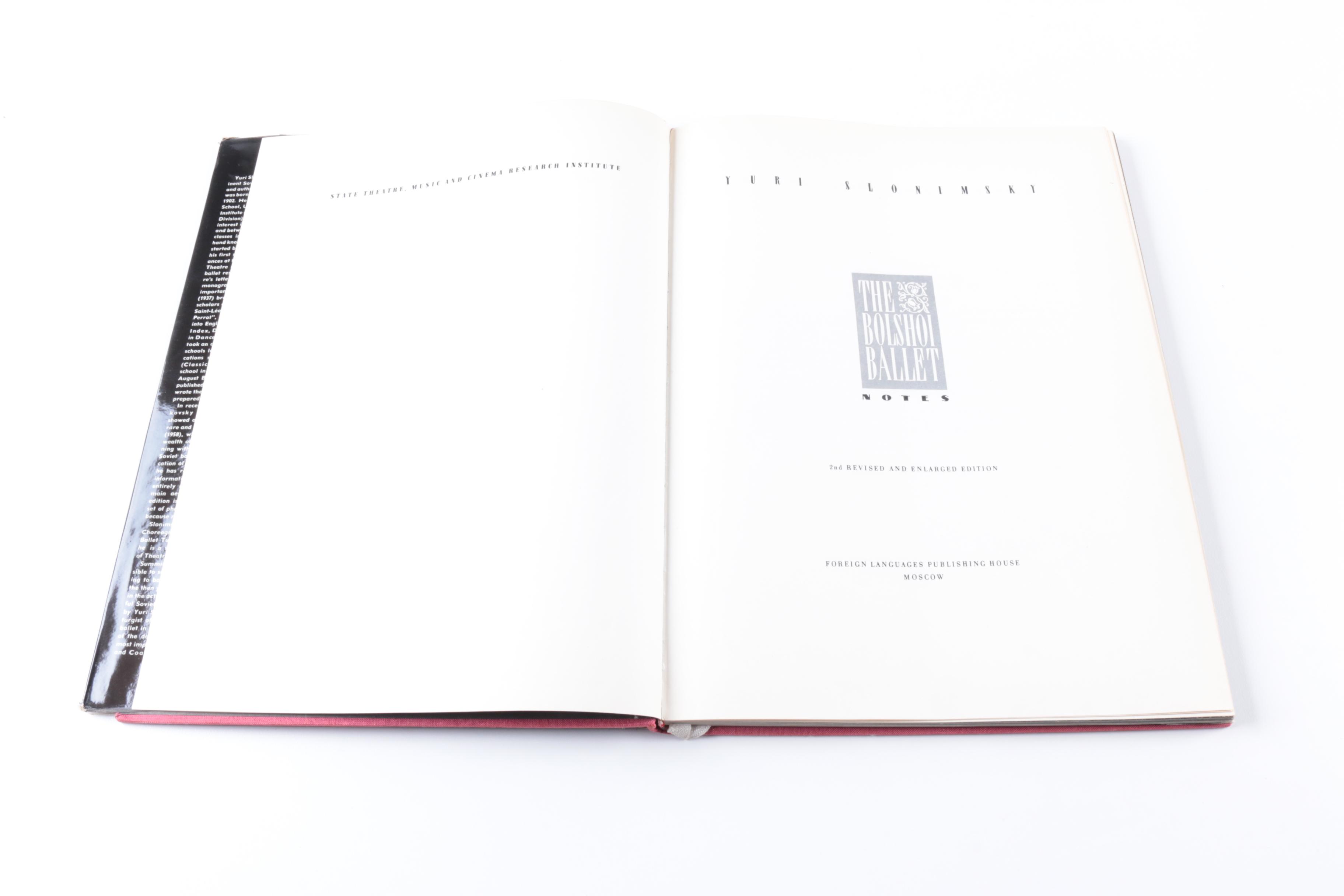 Books on Dance and Theatre