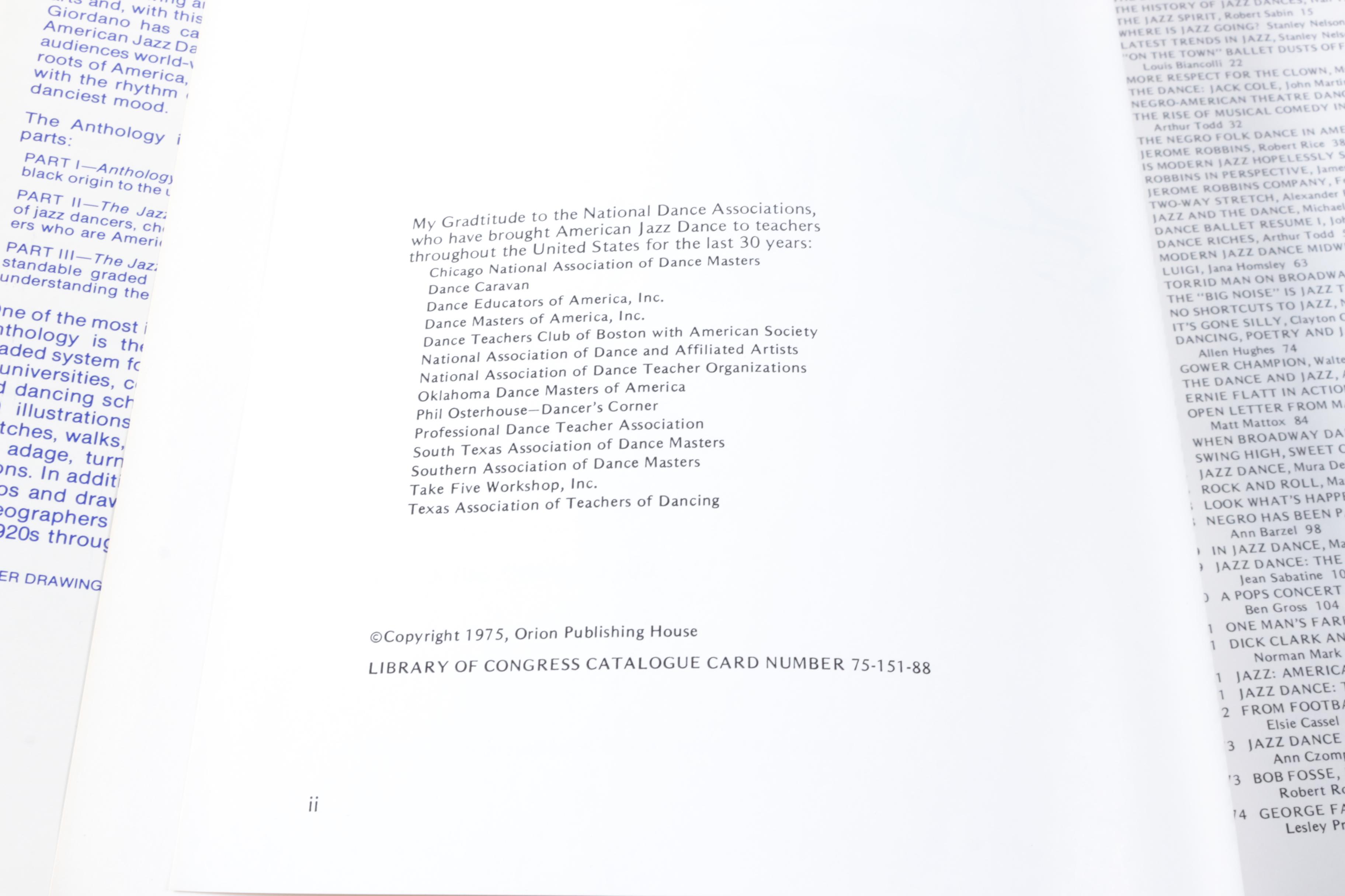 Books on Dance and Theatre