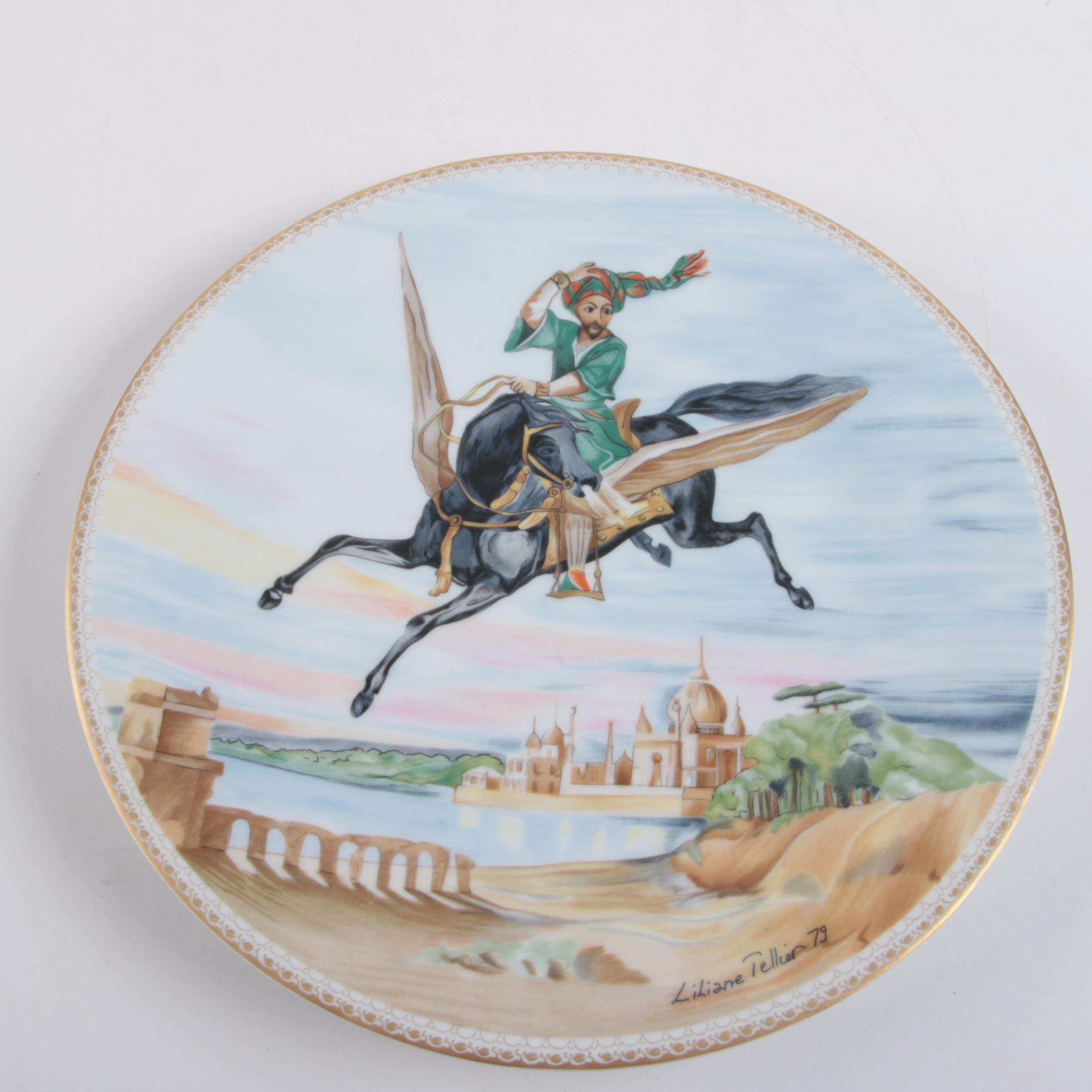 Liliane Tellier for Haviland "1001 Arabian Nights" Limoges Porcelain Plates