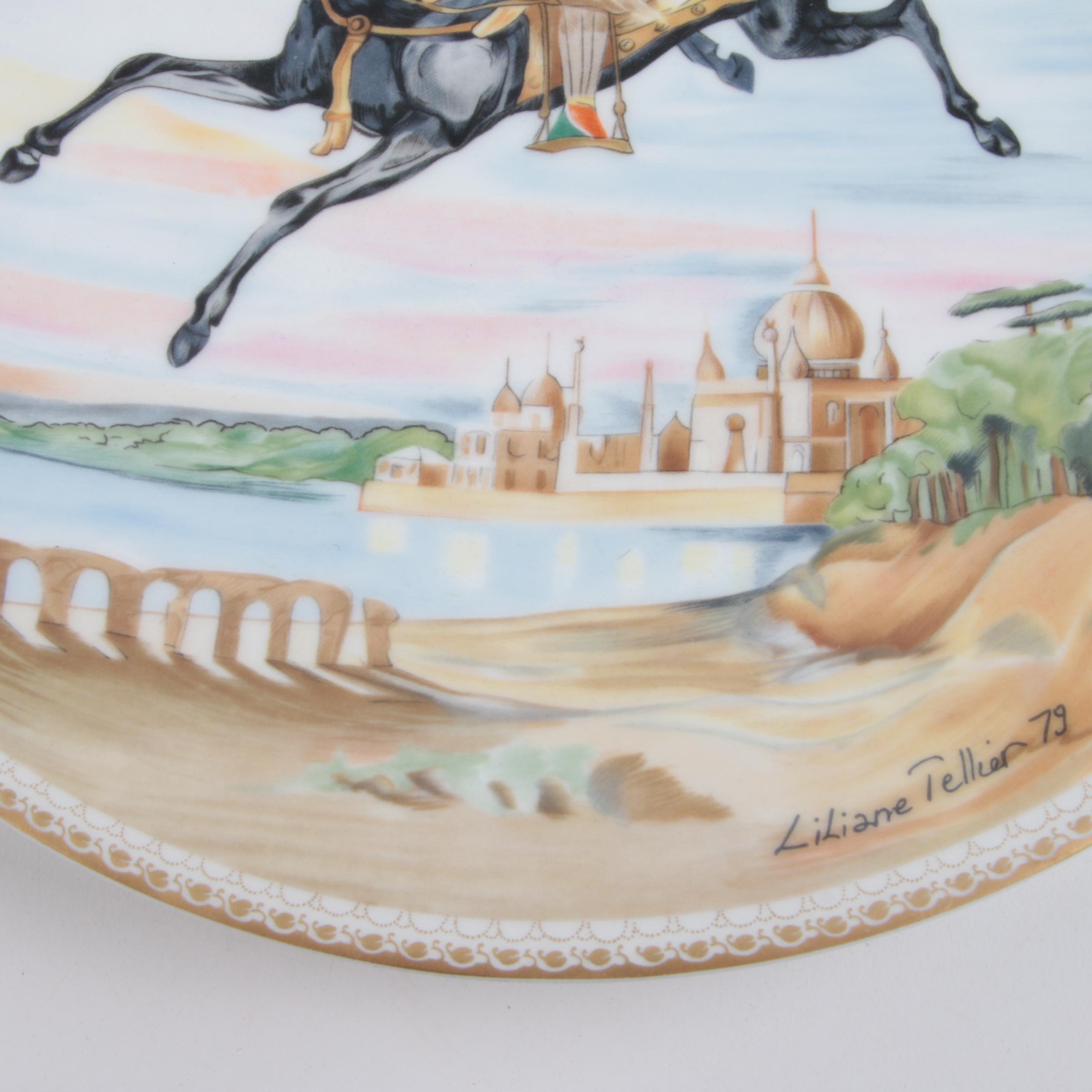 Liliane Tellier for Haviland "1001 Arabian Nights" Limoges Porcelain Plates