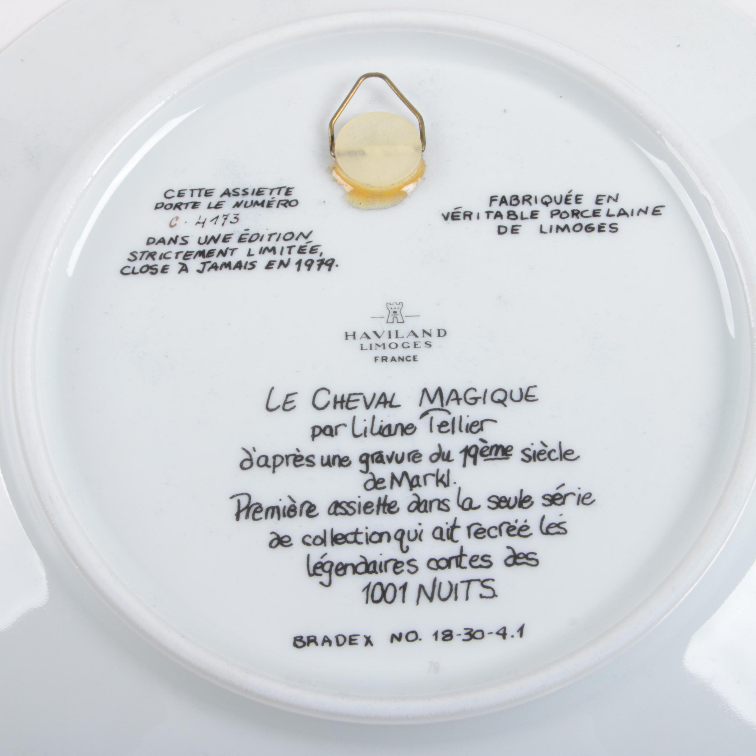 Liliane Tellier for Haviland "1001 Arabian Nights" Limoges Porcelain Plates