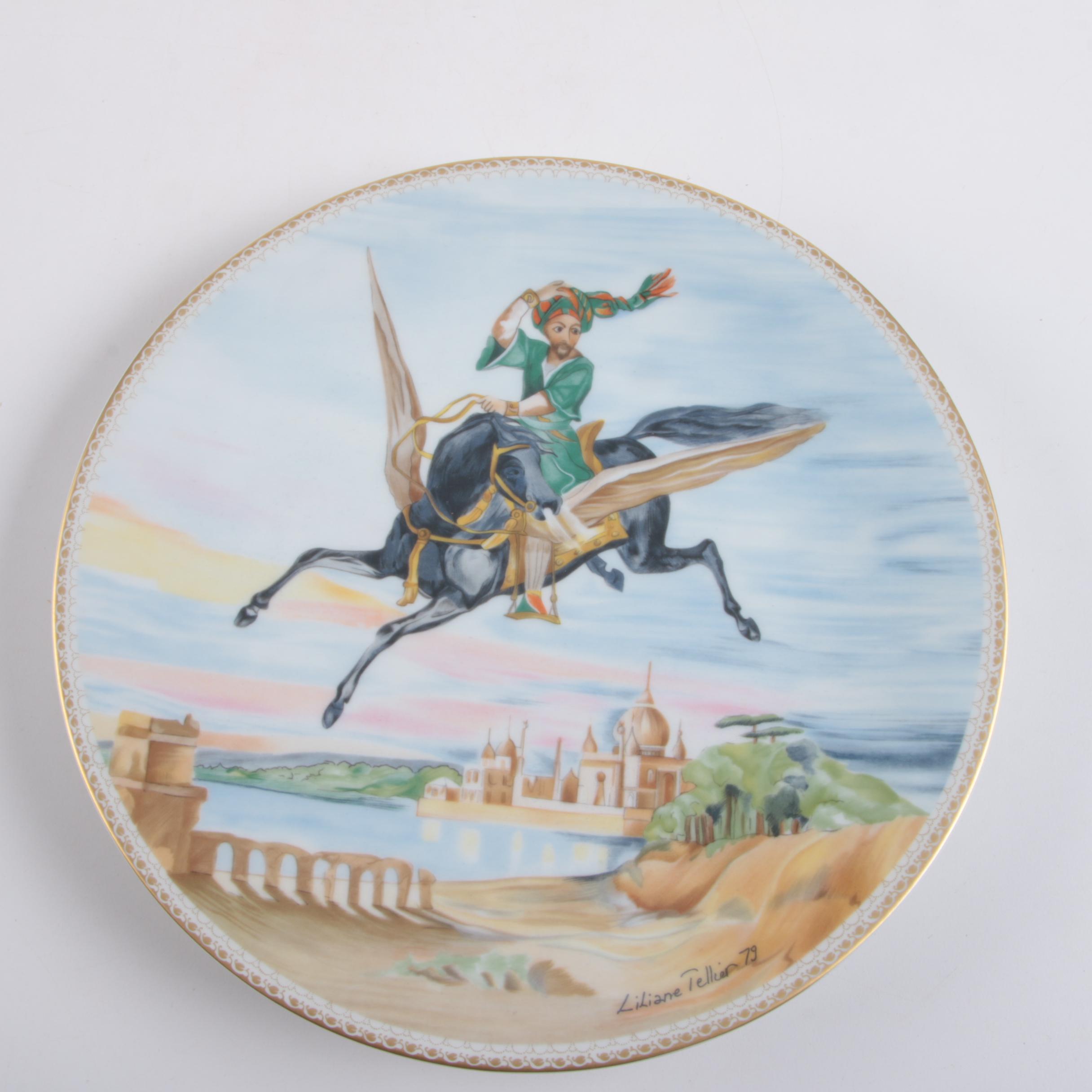 Liliane Tellier for Haviland "1001 Arabian Nights" Limoges Porcelain Plates