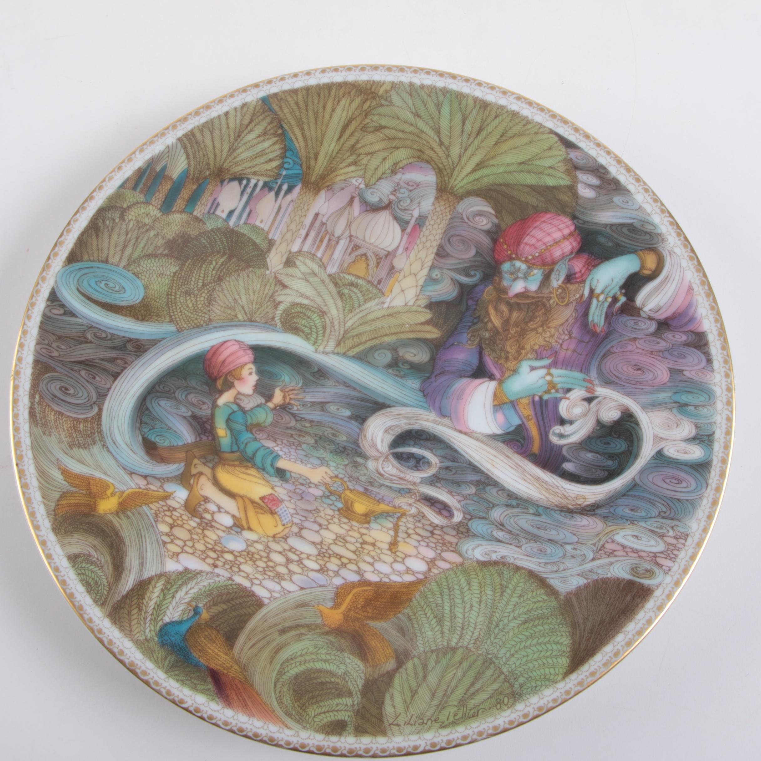 Liliane Tellier for Haviland "1001 Arabian Nights" Limoges Porcelain Plates