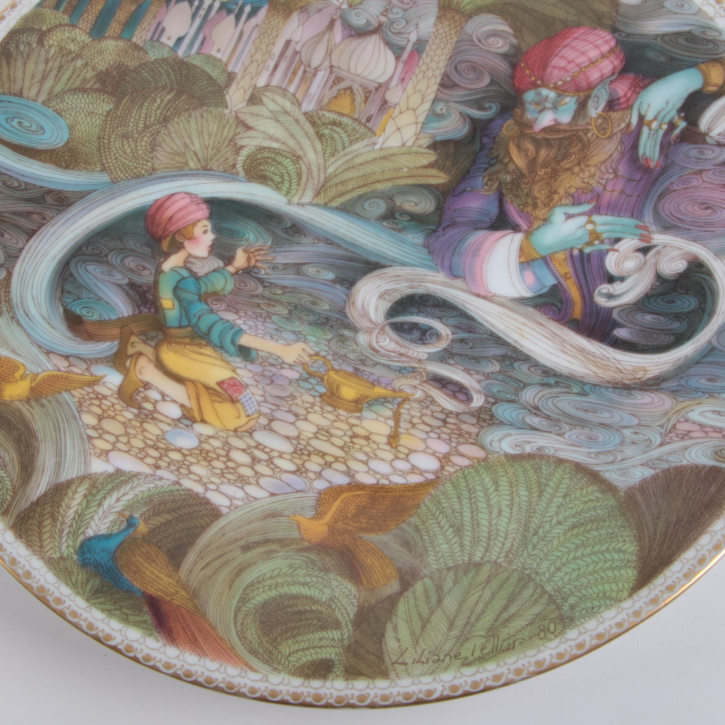 Liliane Tellier for Haviland "1001 Arabian Nights" Limoges Porcelain Plates