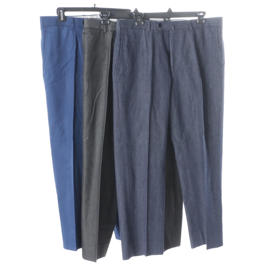 Men's Isaia Wool Trousers