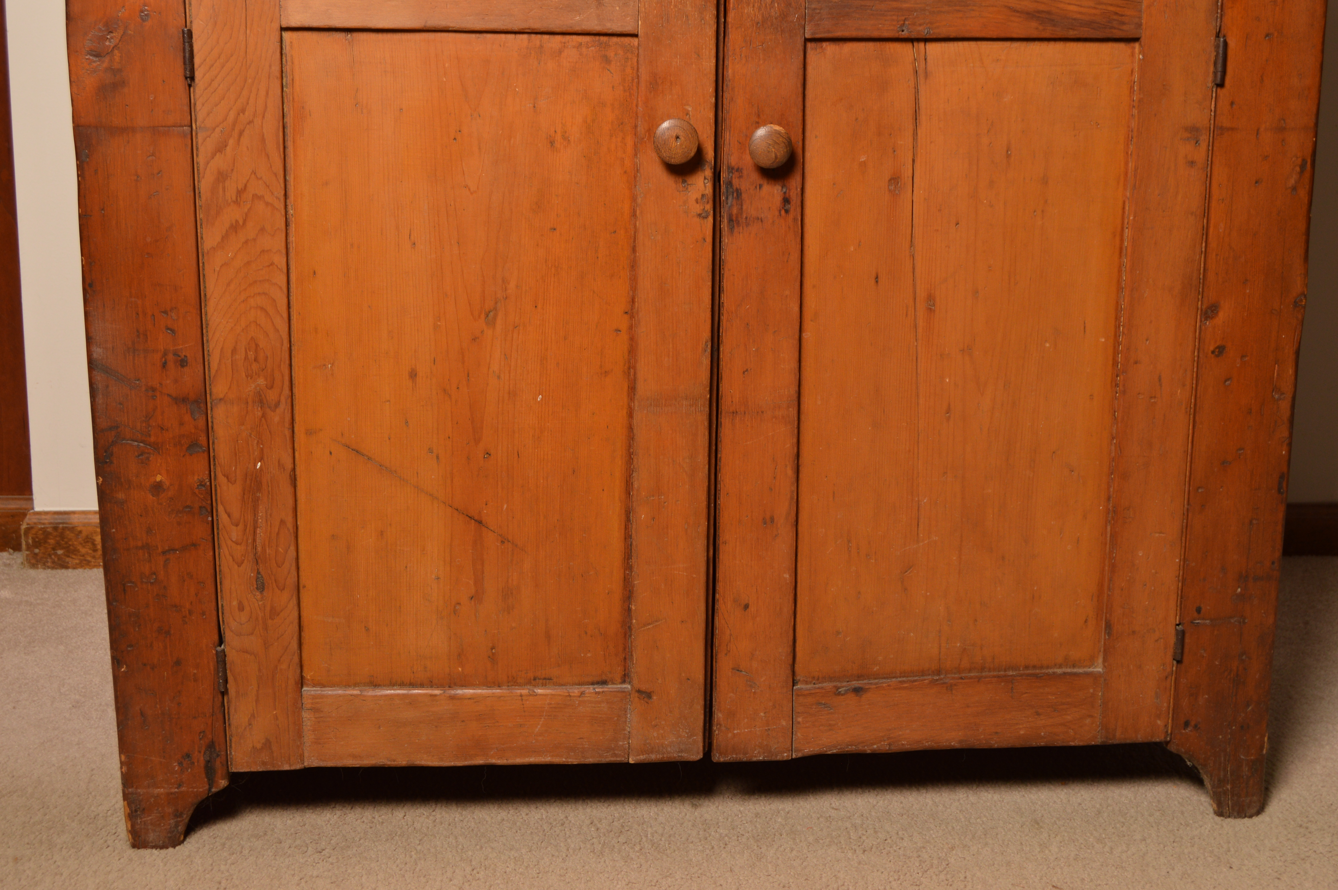 Antique Pine Jelly Cupboard
