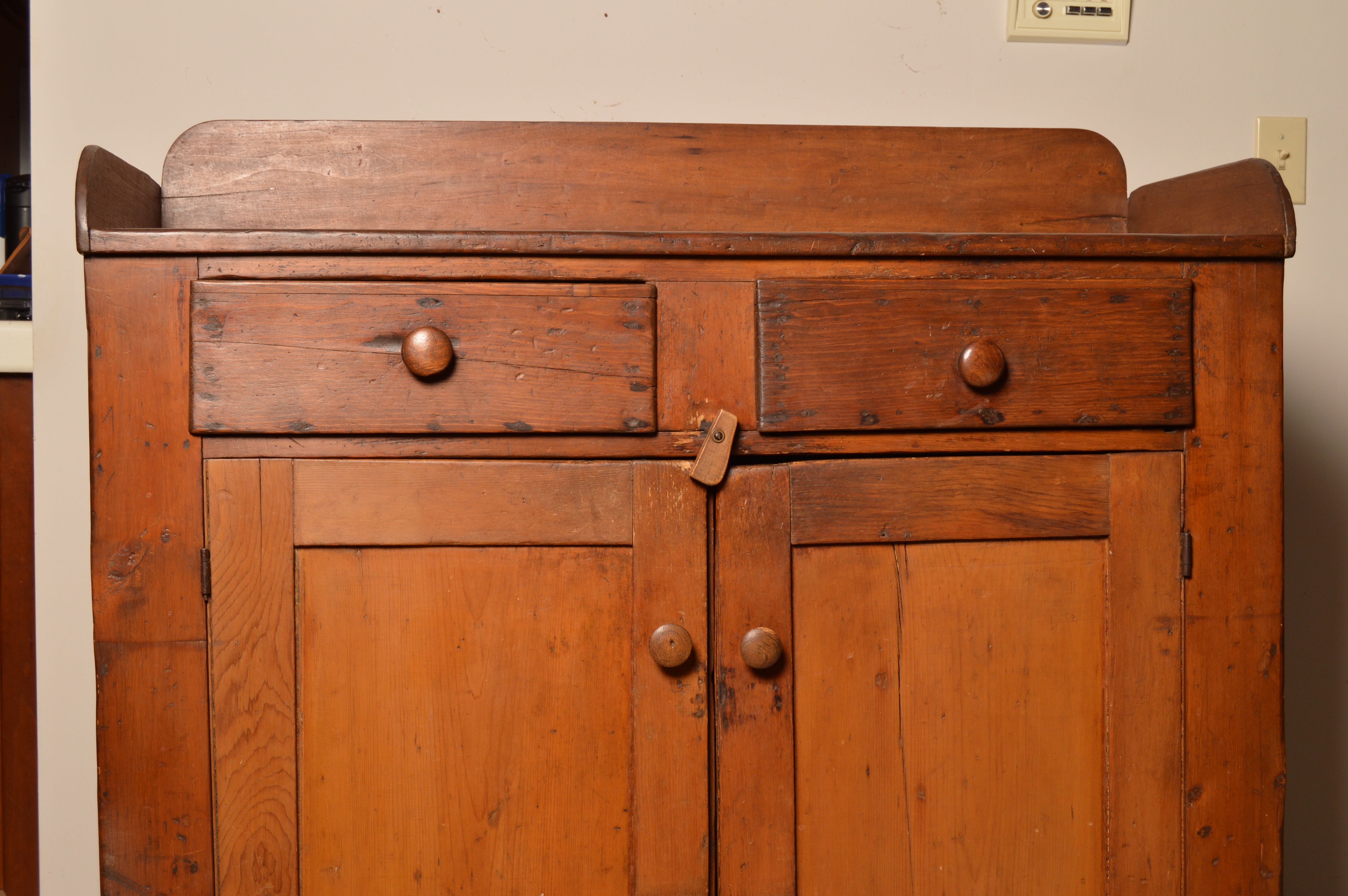 Antique Pine Jelly Cupboard