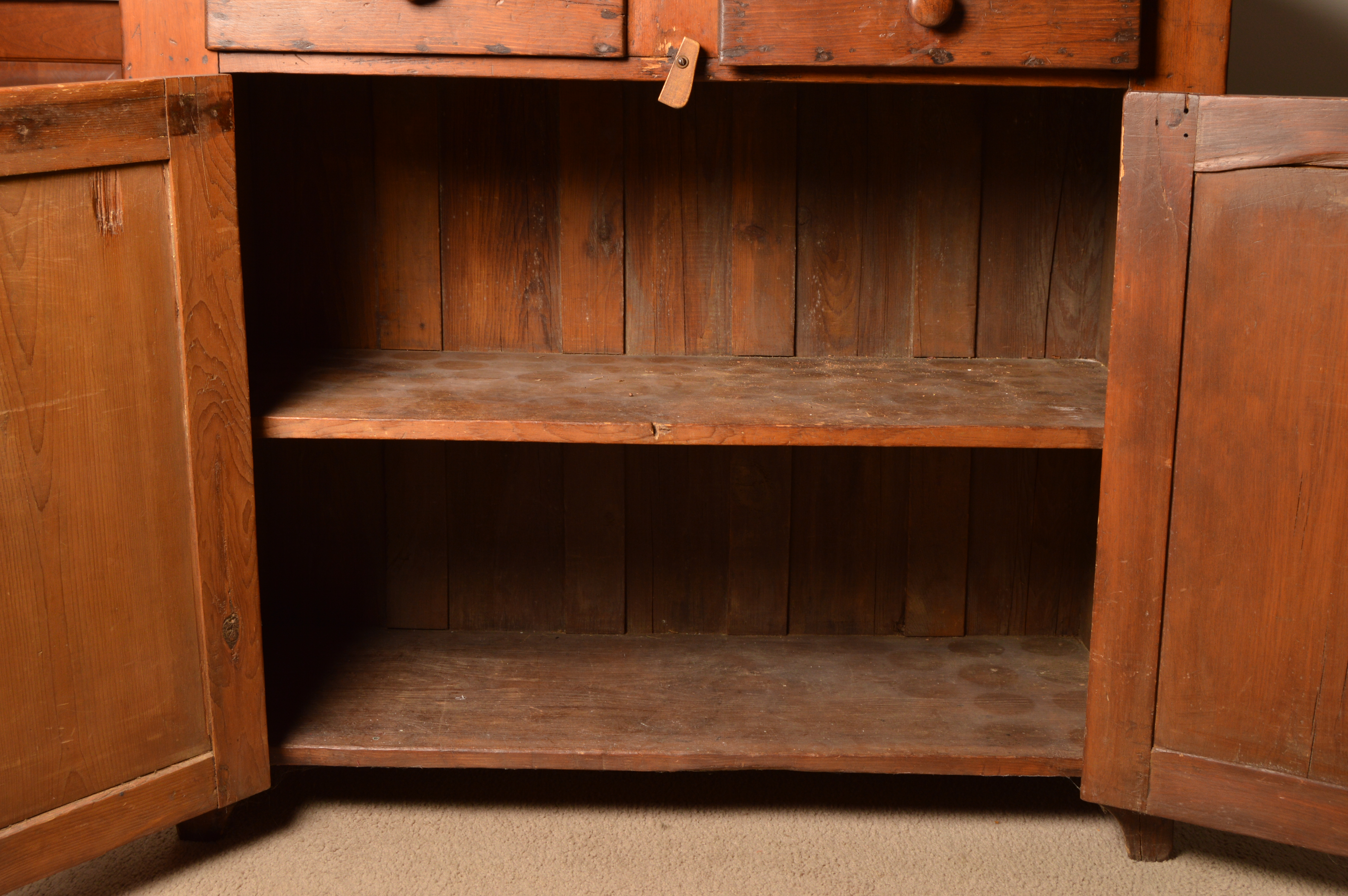 Antique Pine Jelly Cupboard