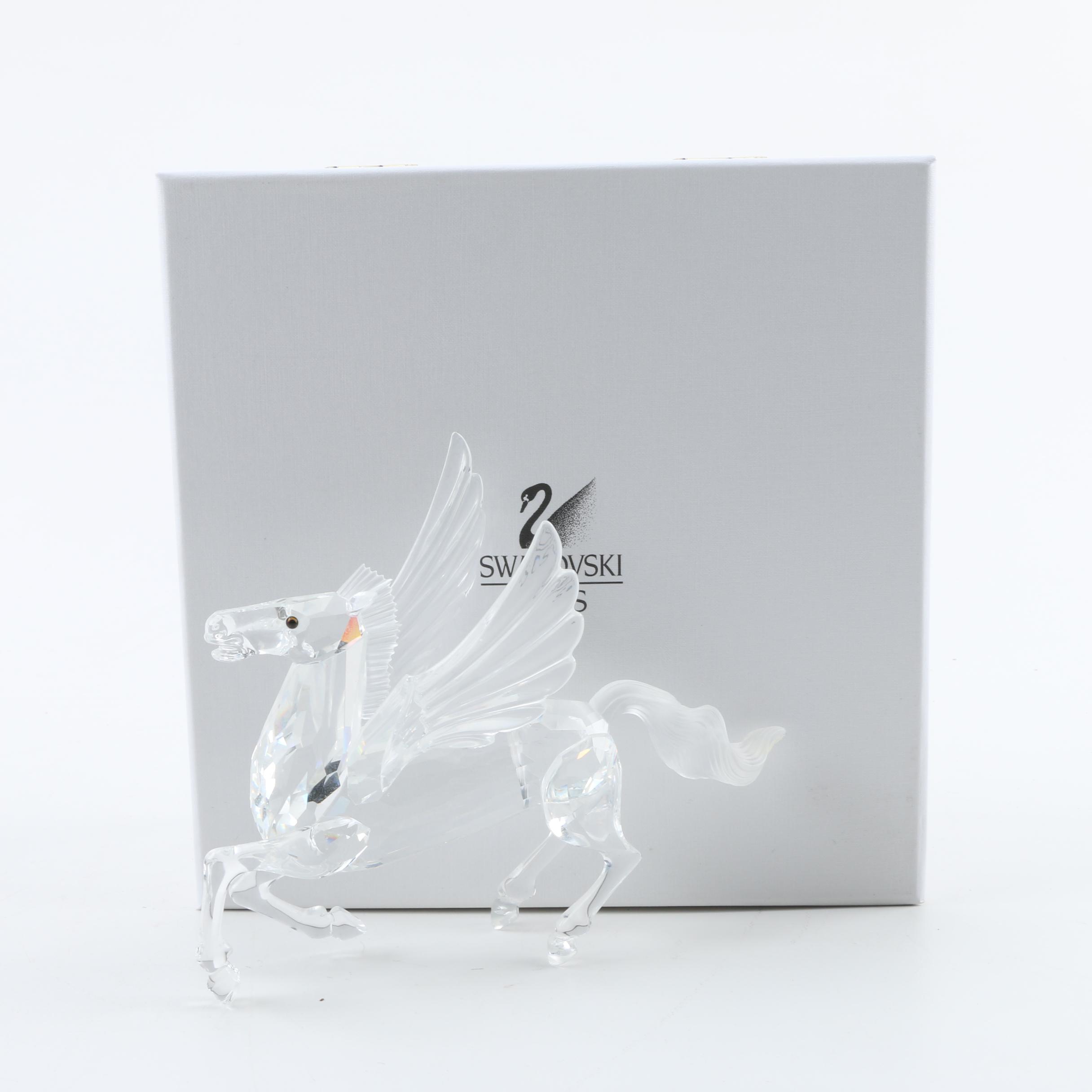 Swarovski 1998 "Fabulous Creatures" Crystal Pegasus Figurine
