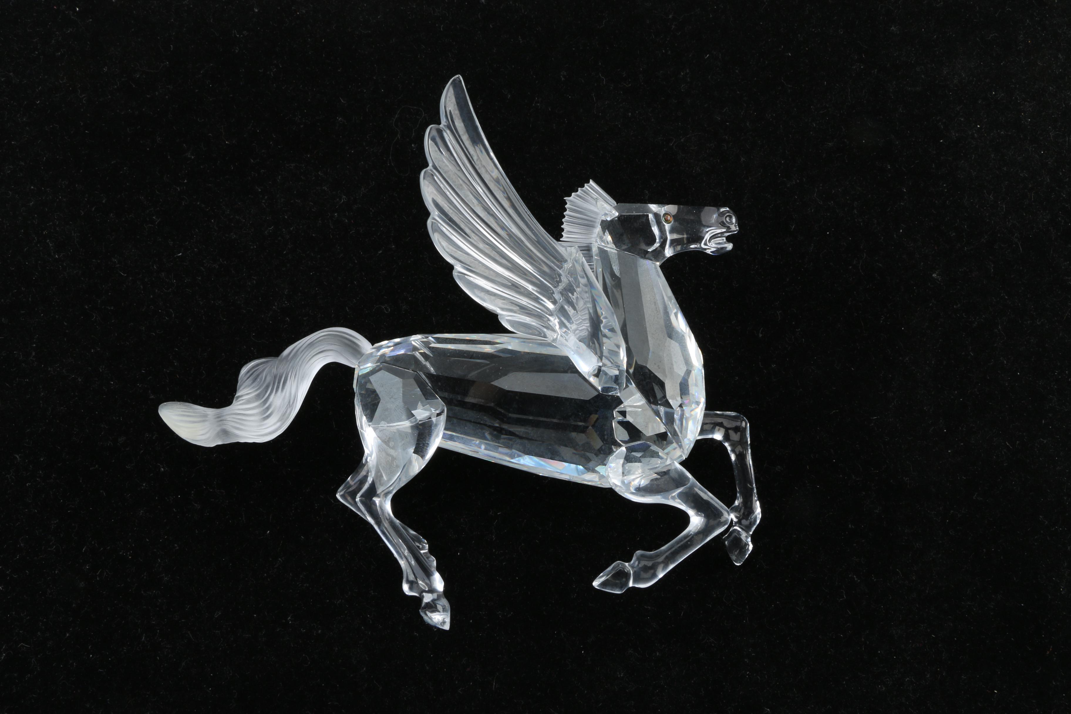Swarovski 1998 "Fabulous Creatures" Crystal Pegasus Figurine