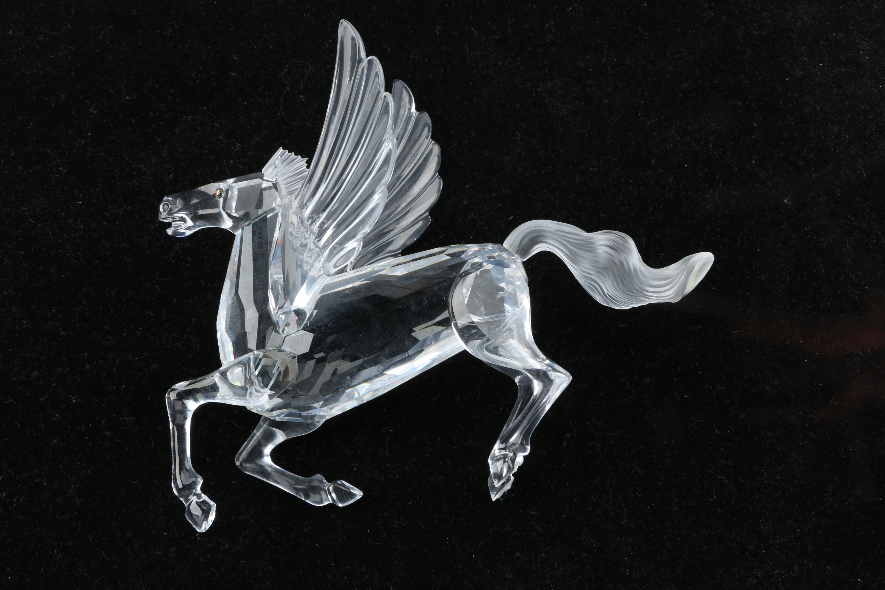Swarovski 1998 "Fabulous Creatures" Crystal Pegasus Figurine