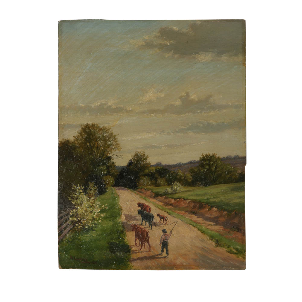 August Goeser Oil Painting