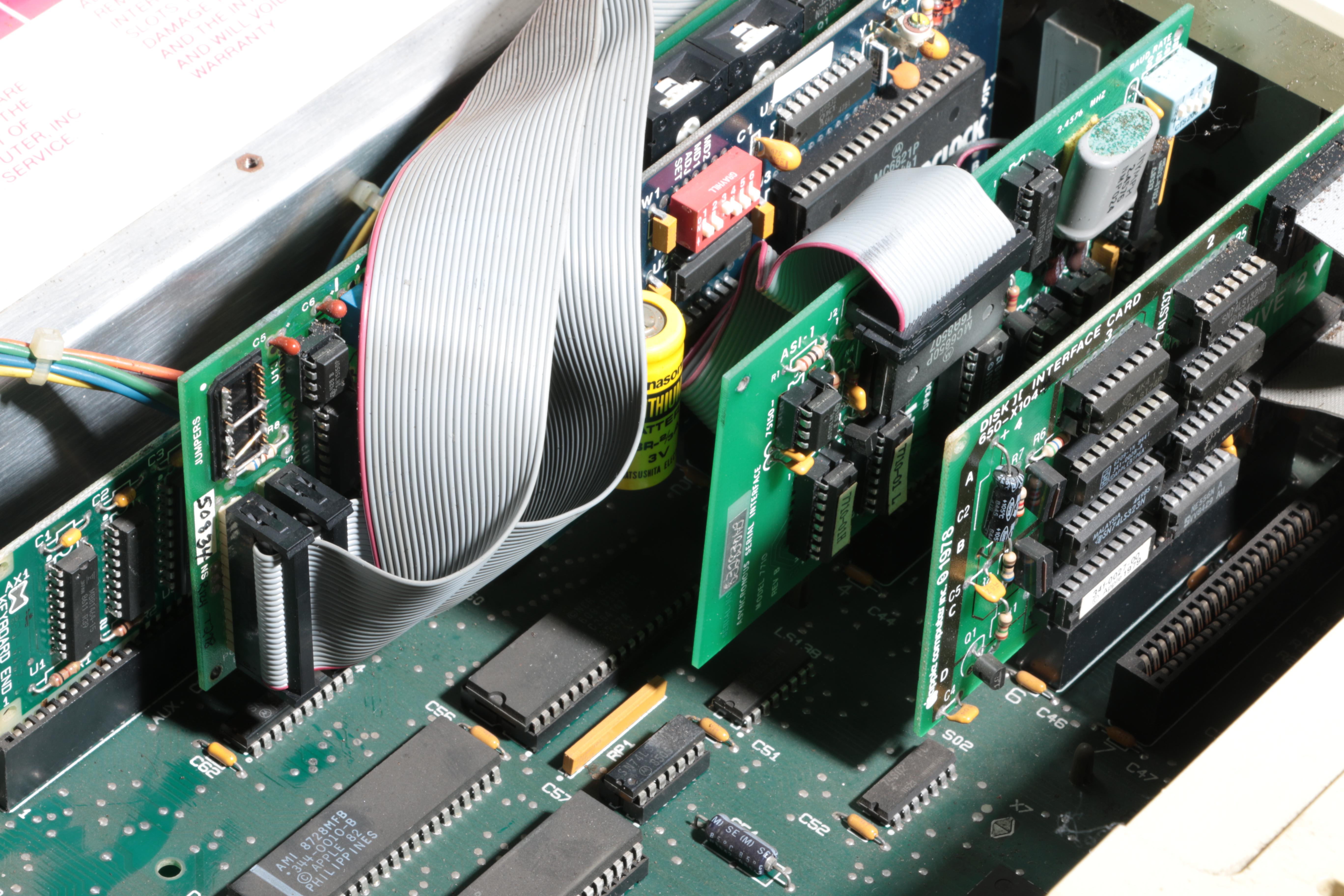 Vintage Apple IIe Computer with Accessories