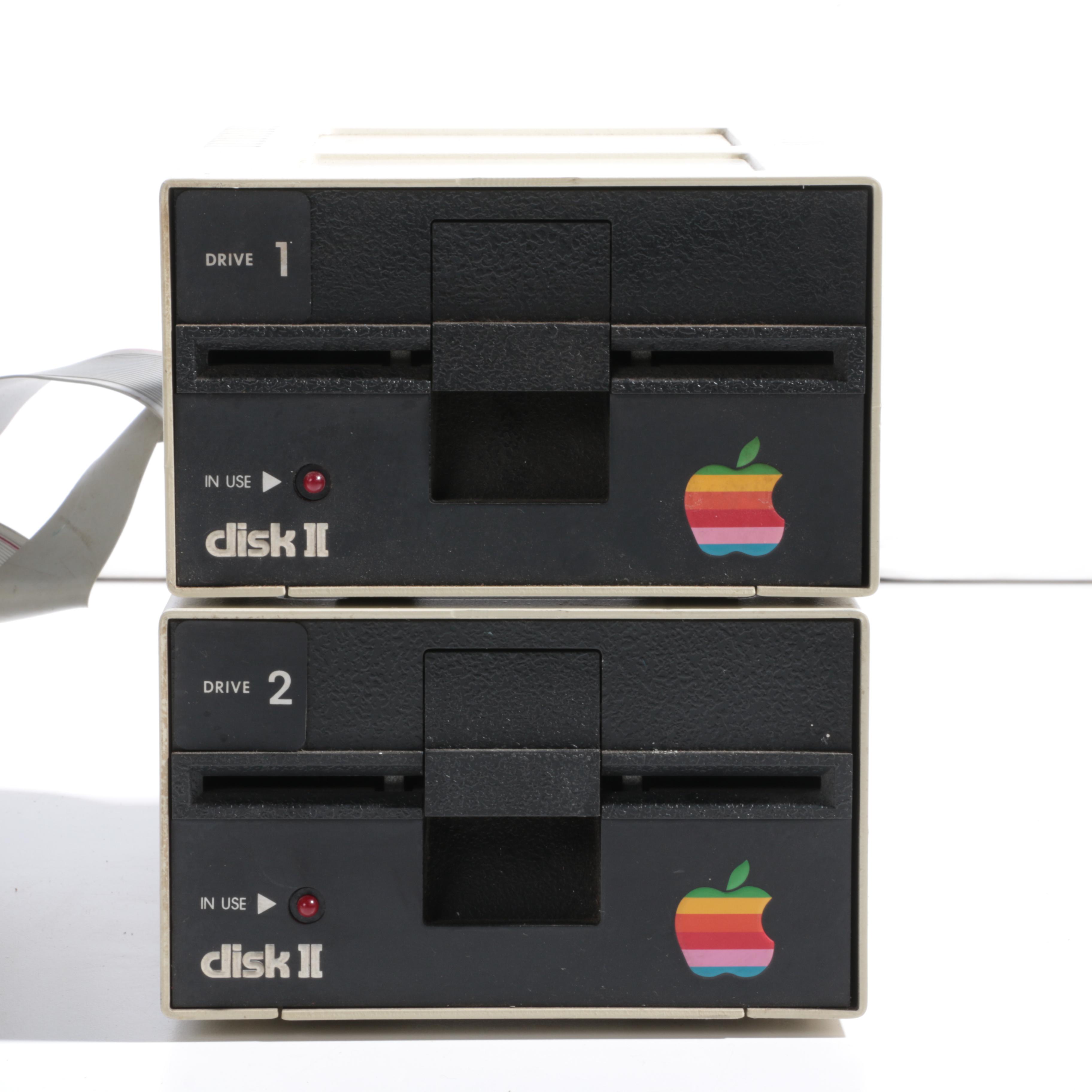 Vintage Apple IIe Computer with Accessories