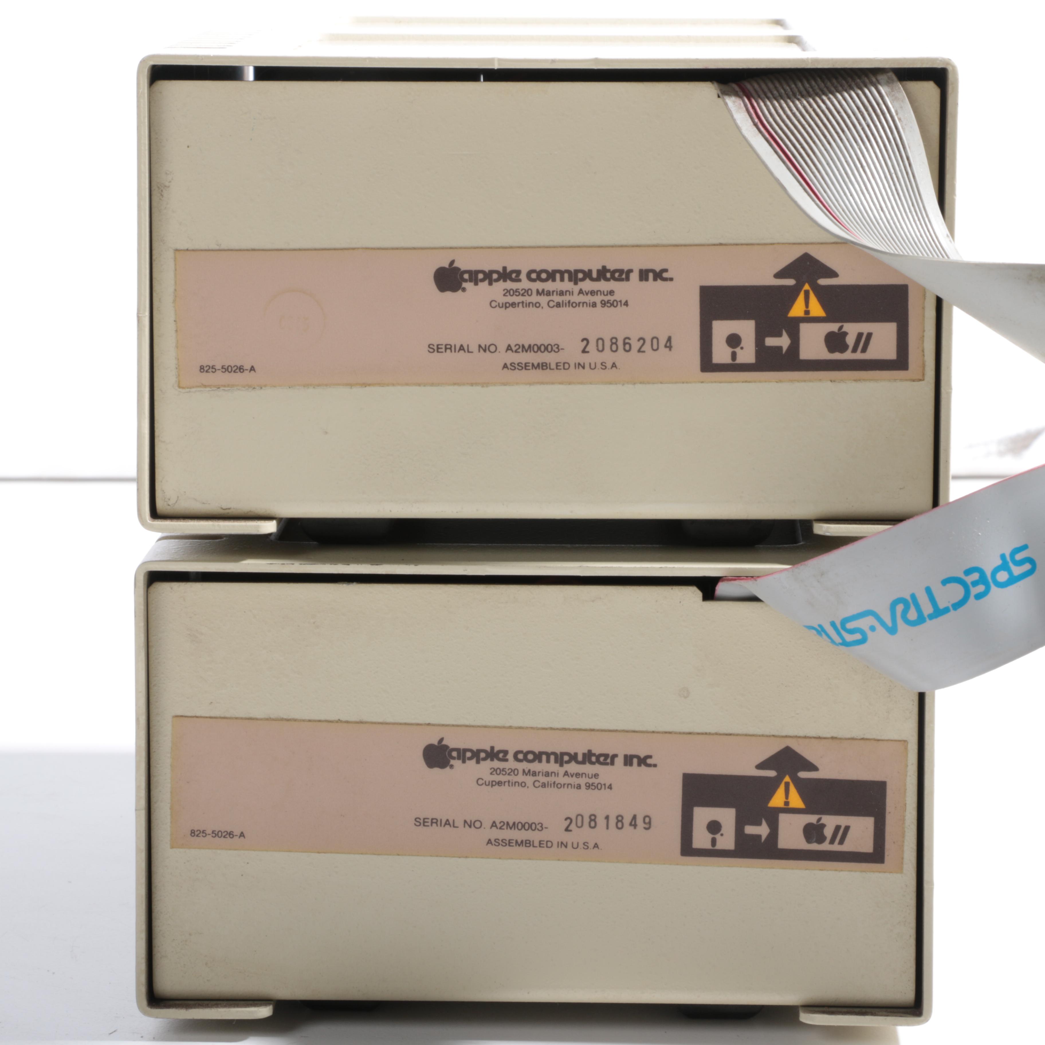 Vintage Apple IIe Computer with Accessories