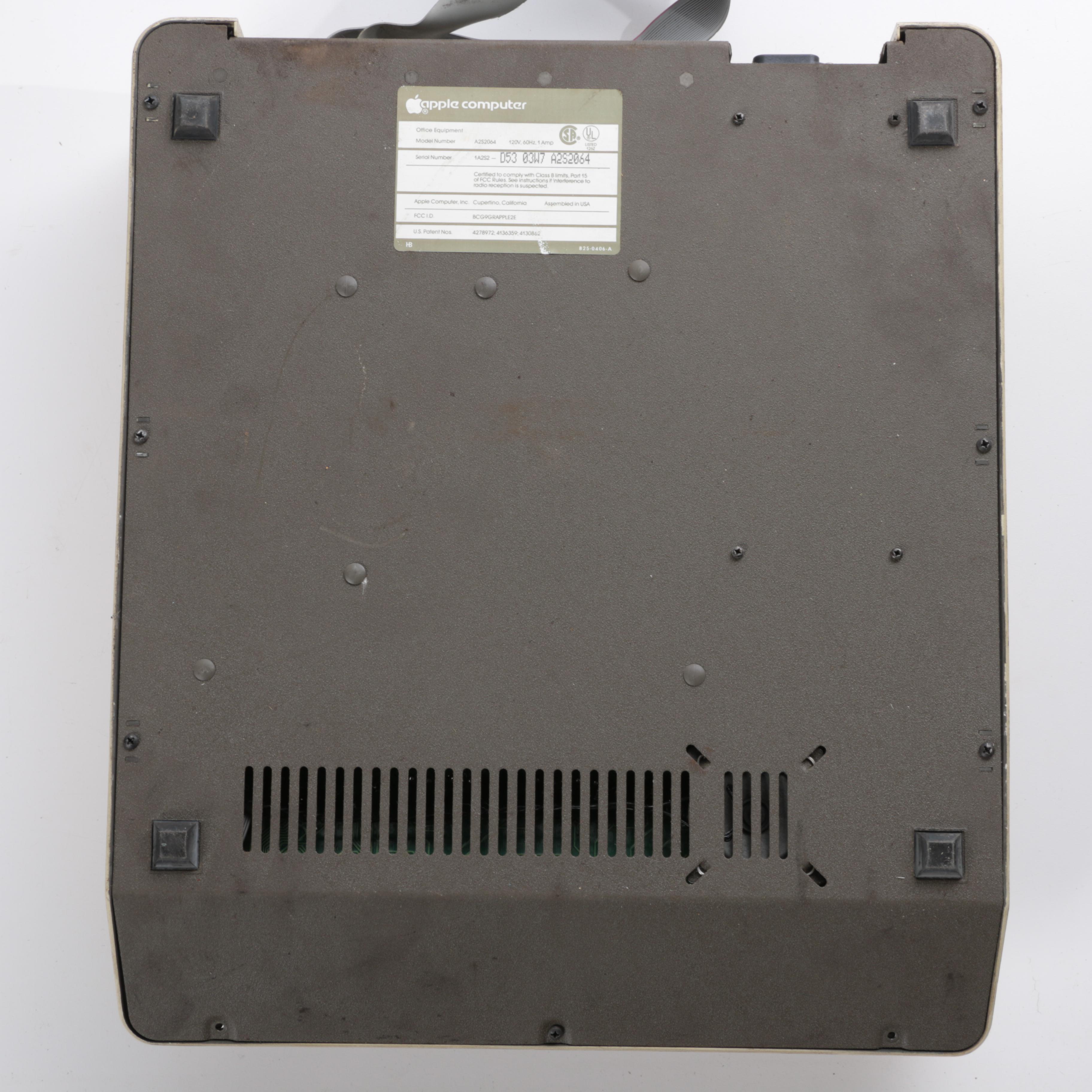 Vintage Apple IIe Computer with Accessories