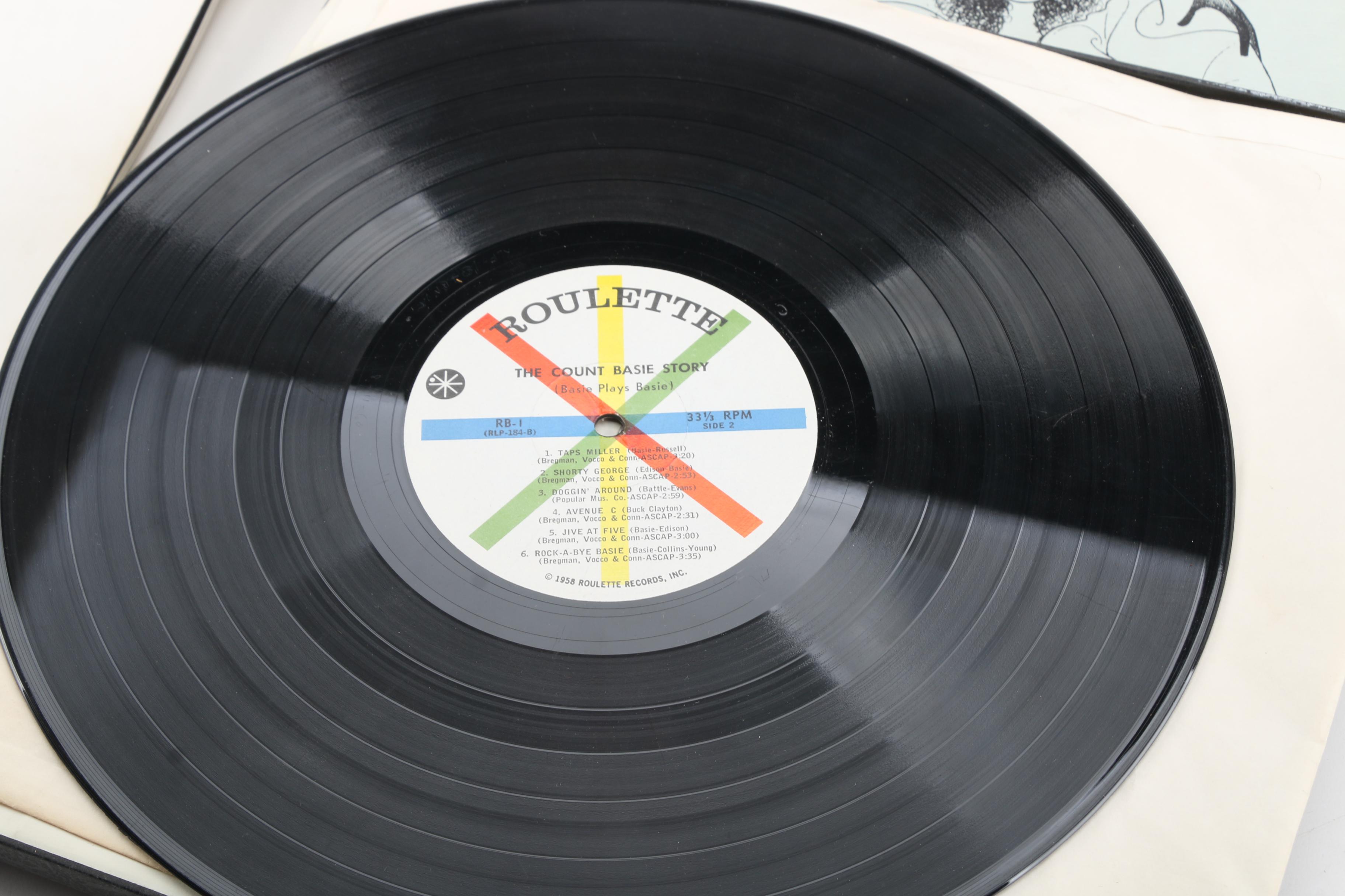 Boxed Record Album Sets "The Count Basie Story" and "American Popular Song"