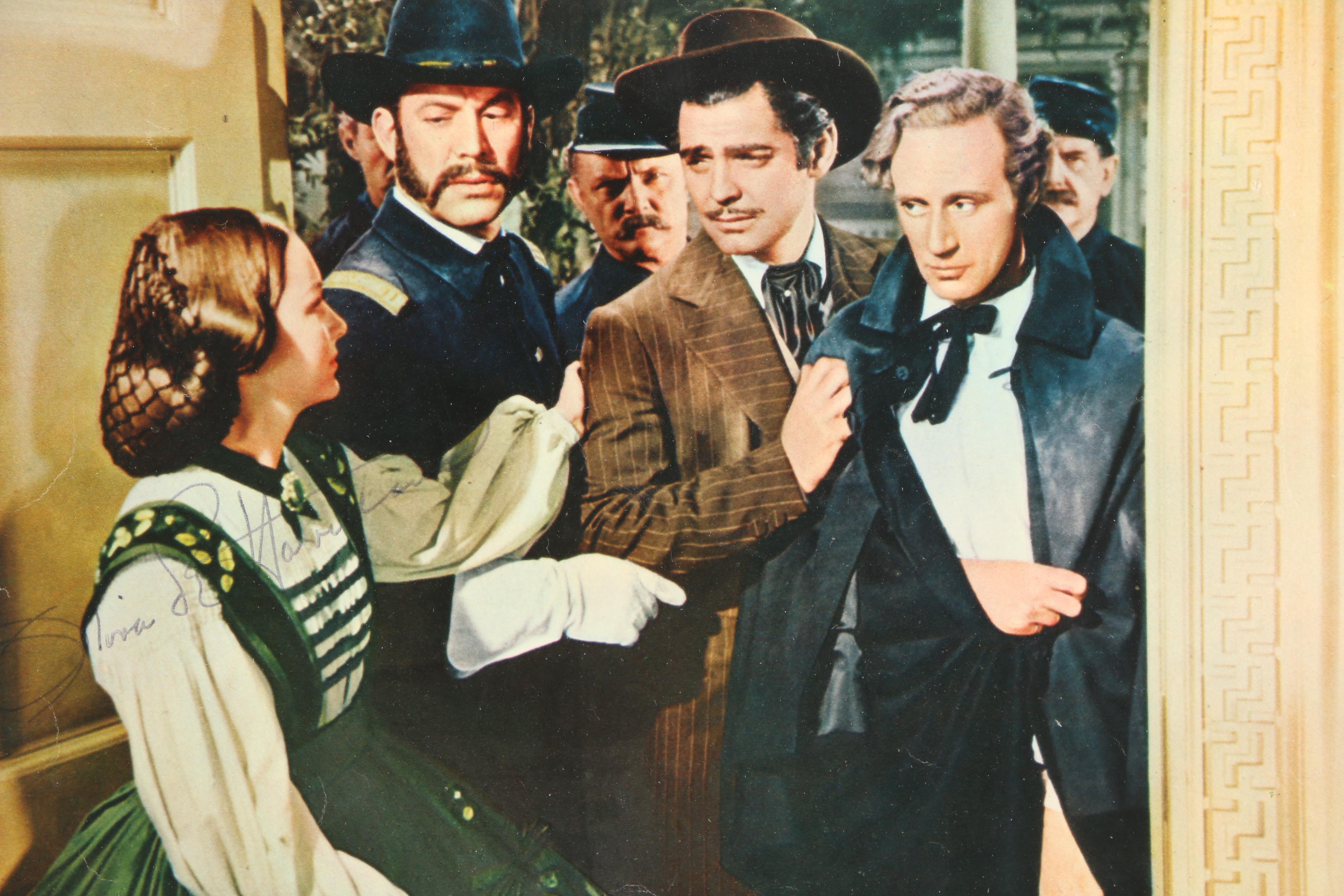 Olivia de Havilland Autographed Still and Other "Gone with the Wind" Memorabilia