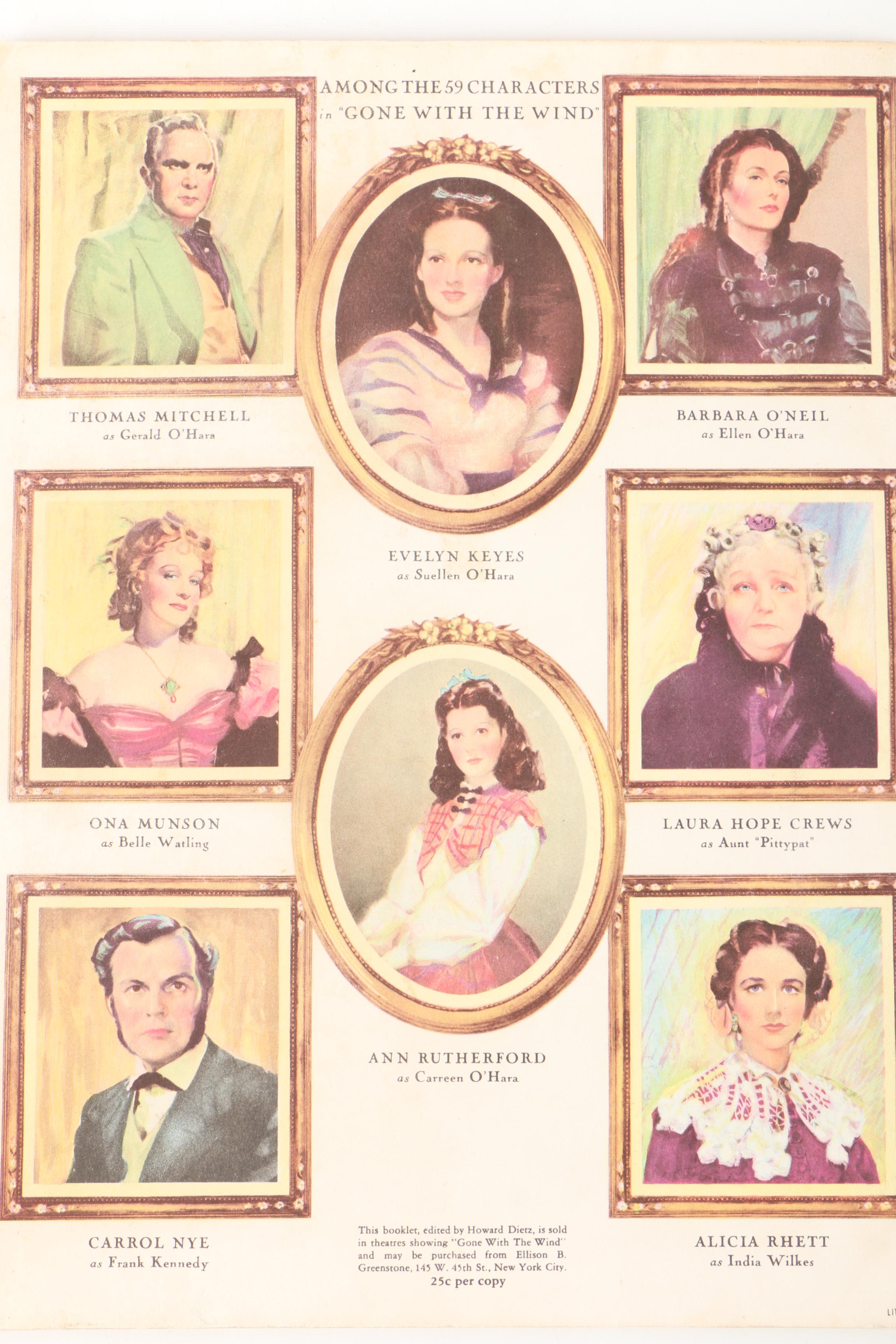 Olivia de Havilland Autographed Still and Other "Gone with the Wind" Memorabilia