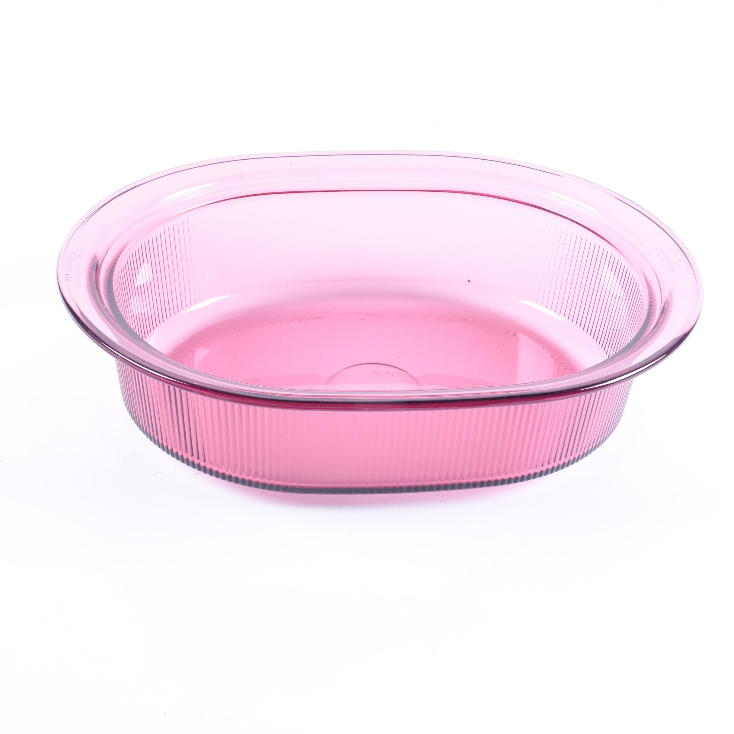 Corning "Visions Cranberry" Cookware
