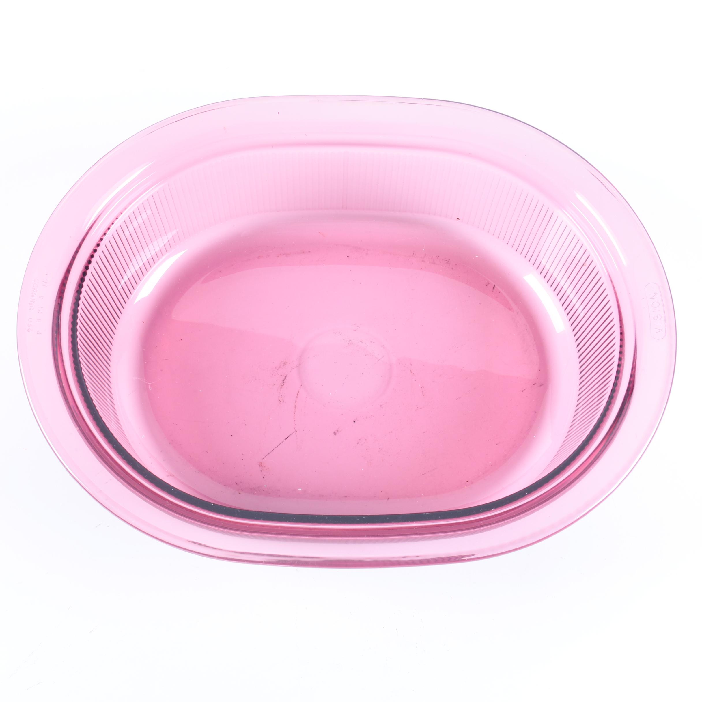 Corning "Visions Cranberry" Cookware