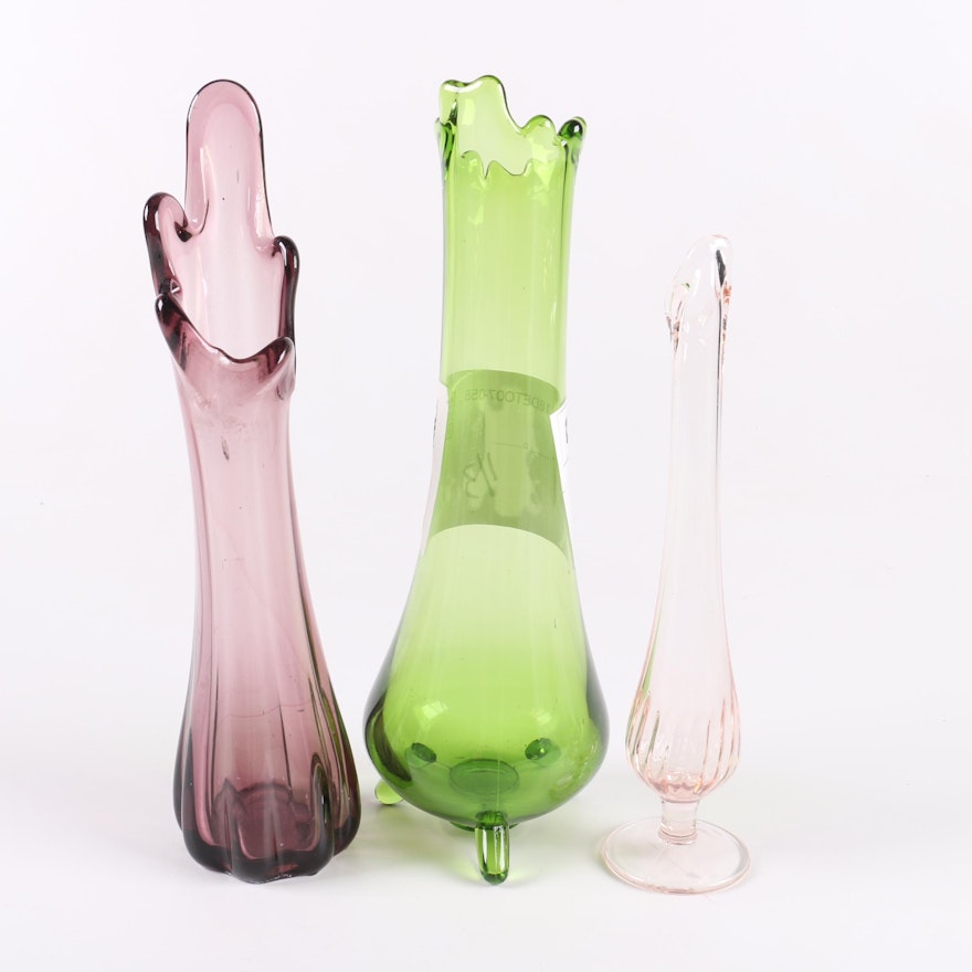 Contemporary Swung Glass Vases