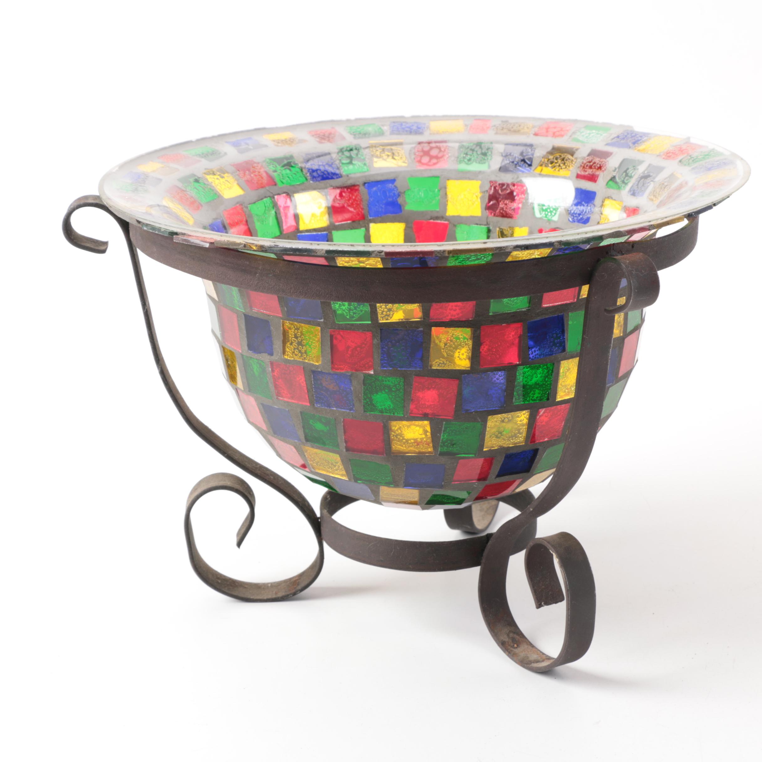 Decorative Mosaic Glass Bowl