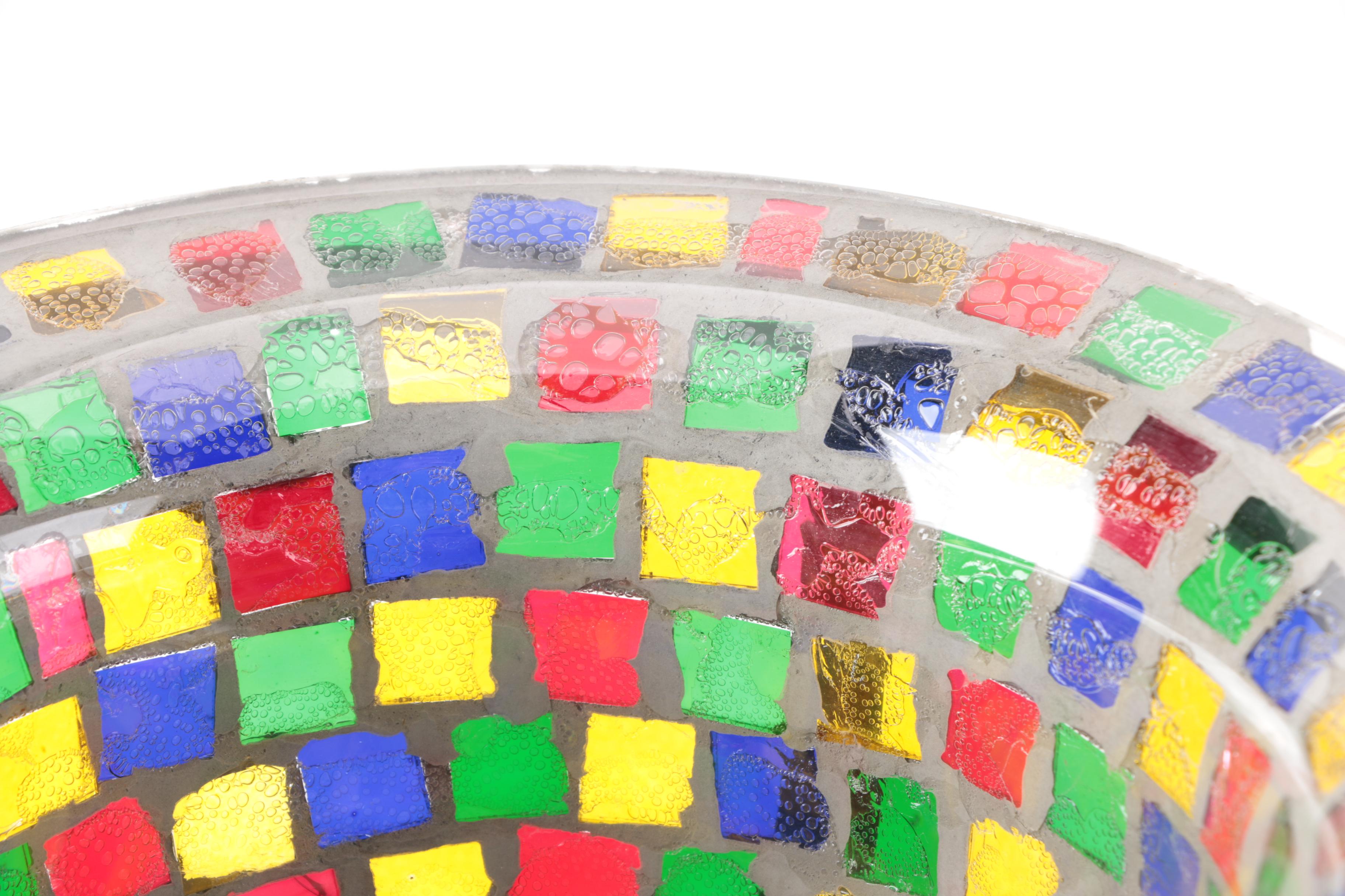 Decorative Mosaic Glass Bowl