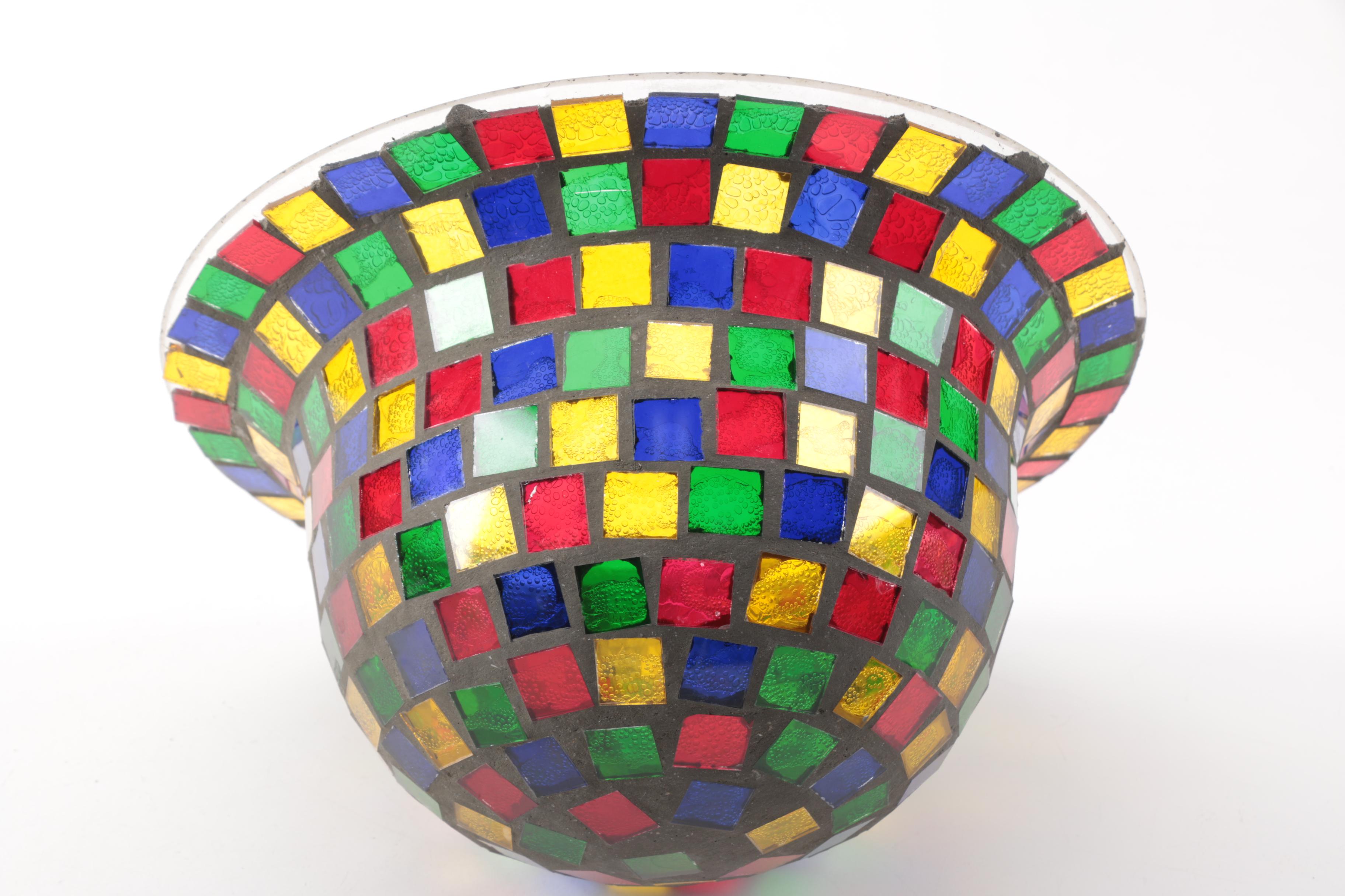 Decorative Mosaic Glass Bowl