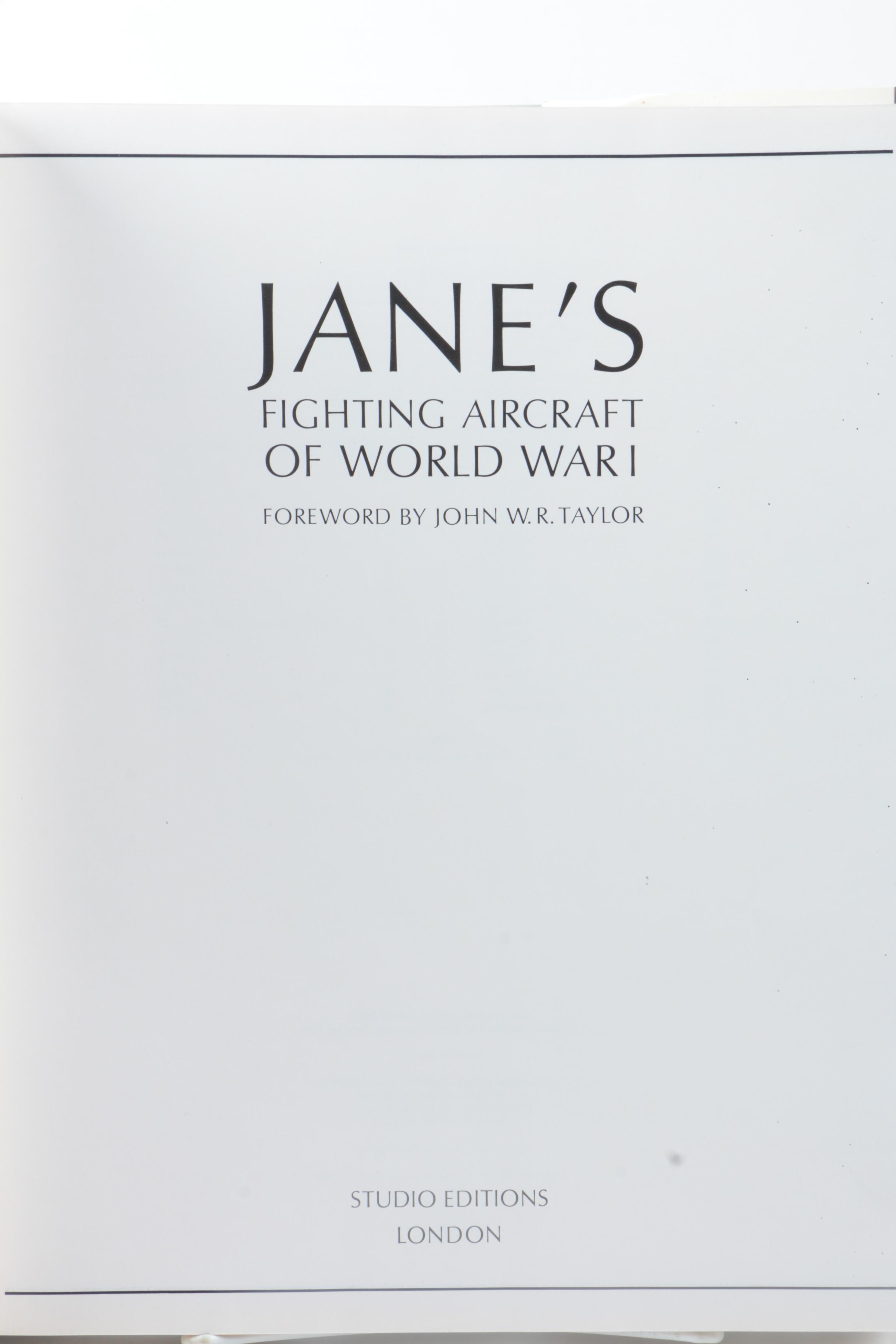 "Jane's Fighting Aircraft of World War I" and Other "Jane's" Guides