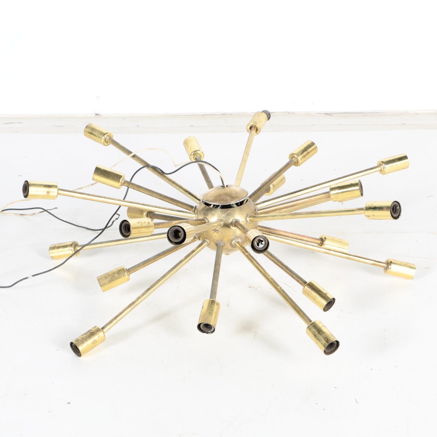 Vintage "Sputnik" Brass Pendant Light