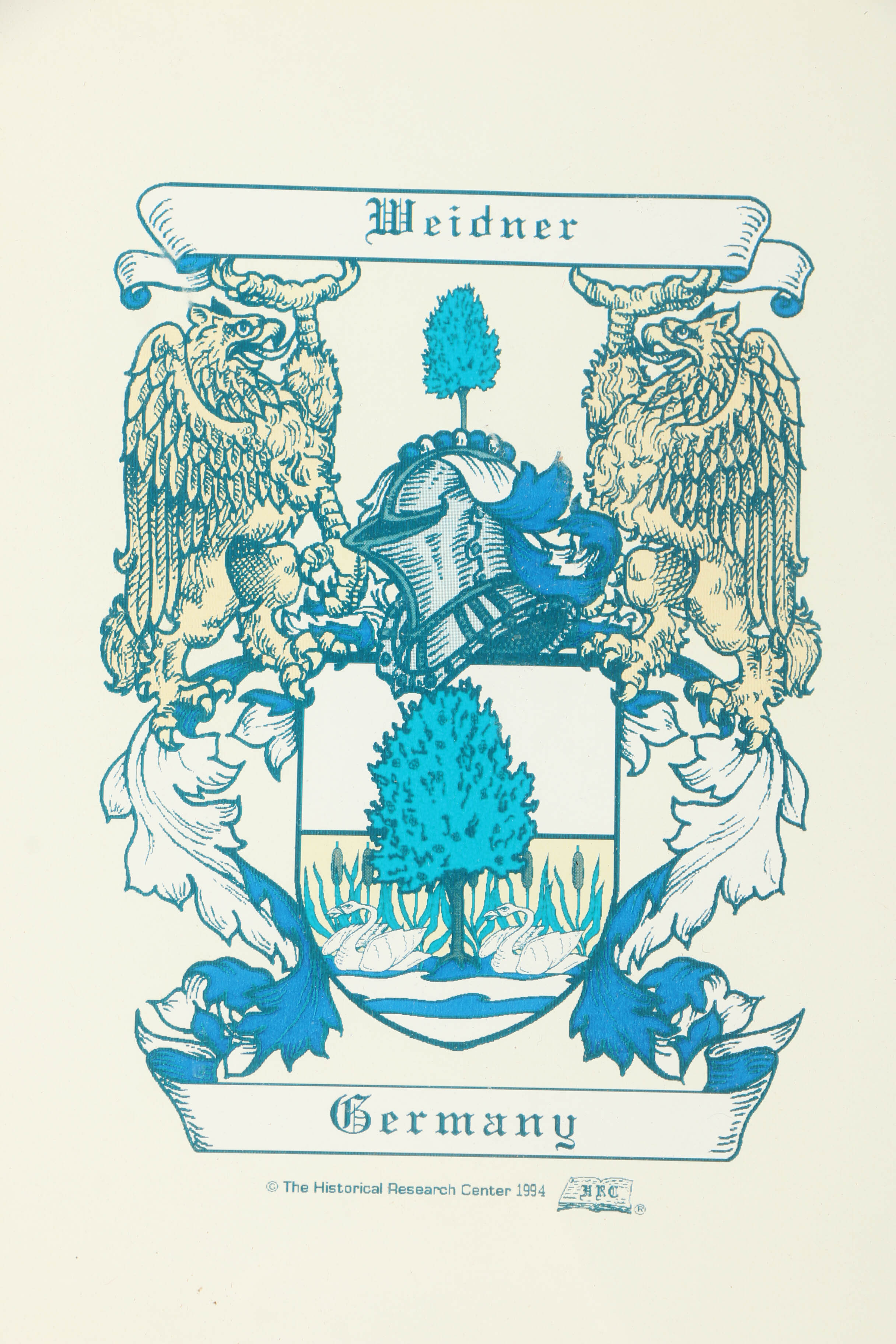 Digital Print of "Weidner" Coat of Arms