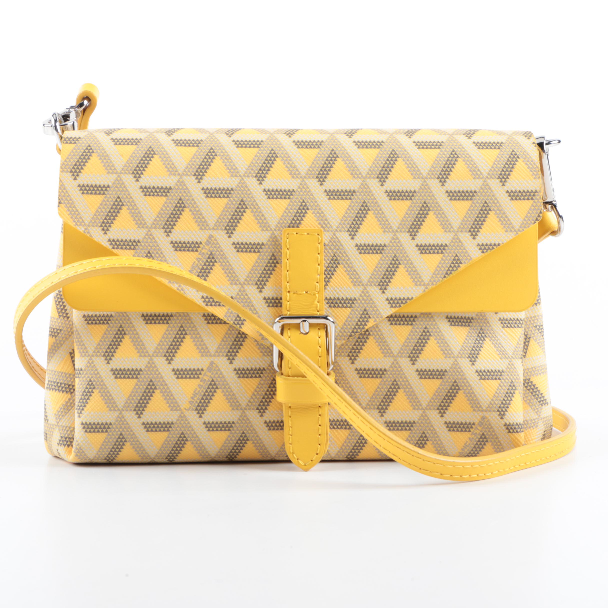 Lancaster Printed Coated Canvas Crossbody