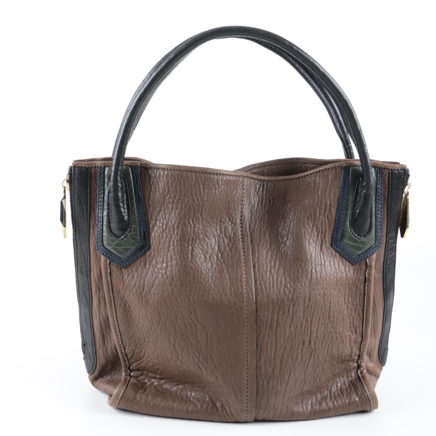 Oryany Textured Leather Tote Bag