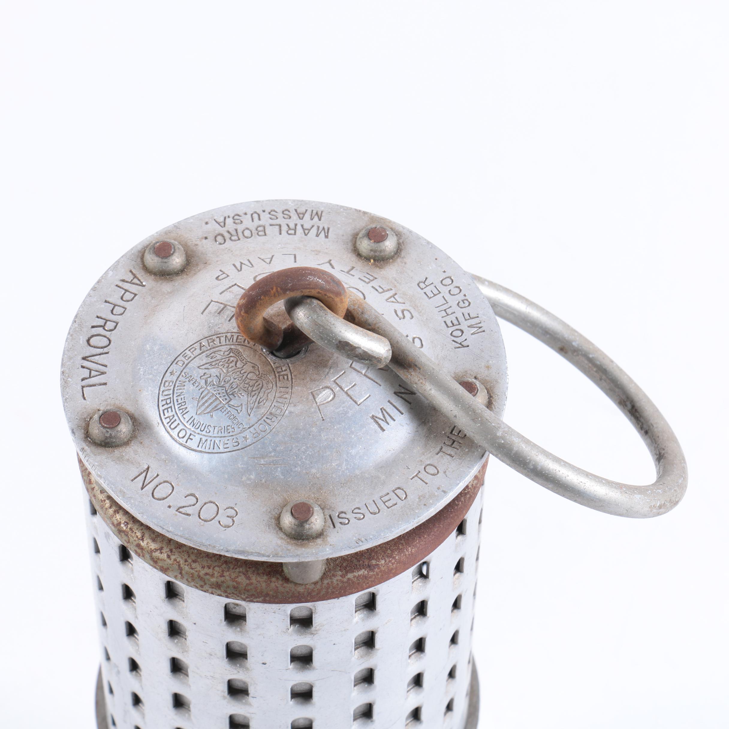 Koehler Miner's Safety Lamp