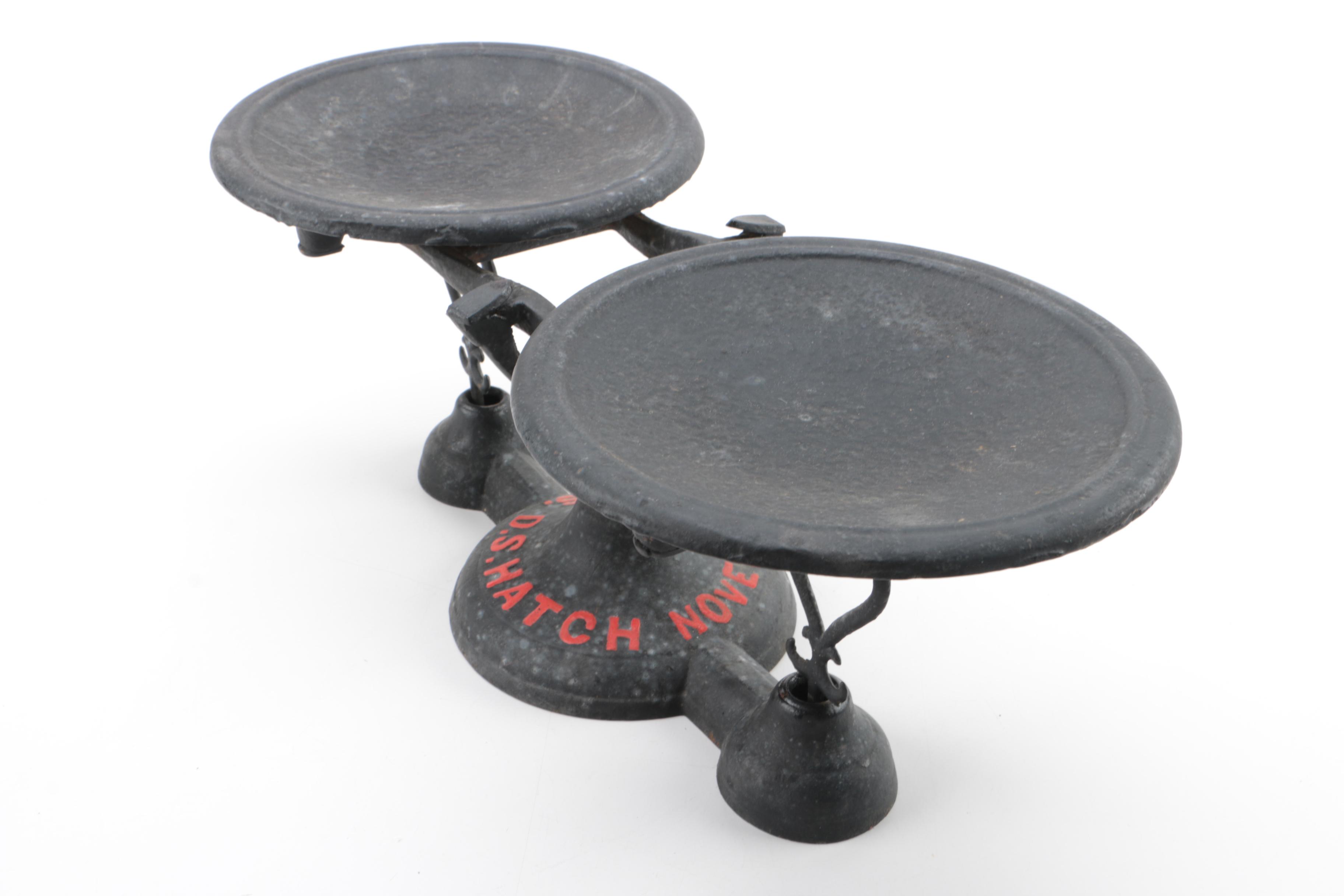 D.S. Hatch Cast Iron Double Arm Balance Scale