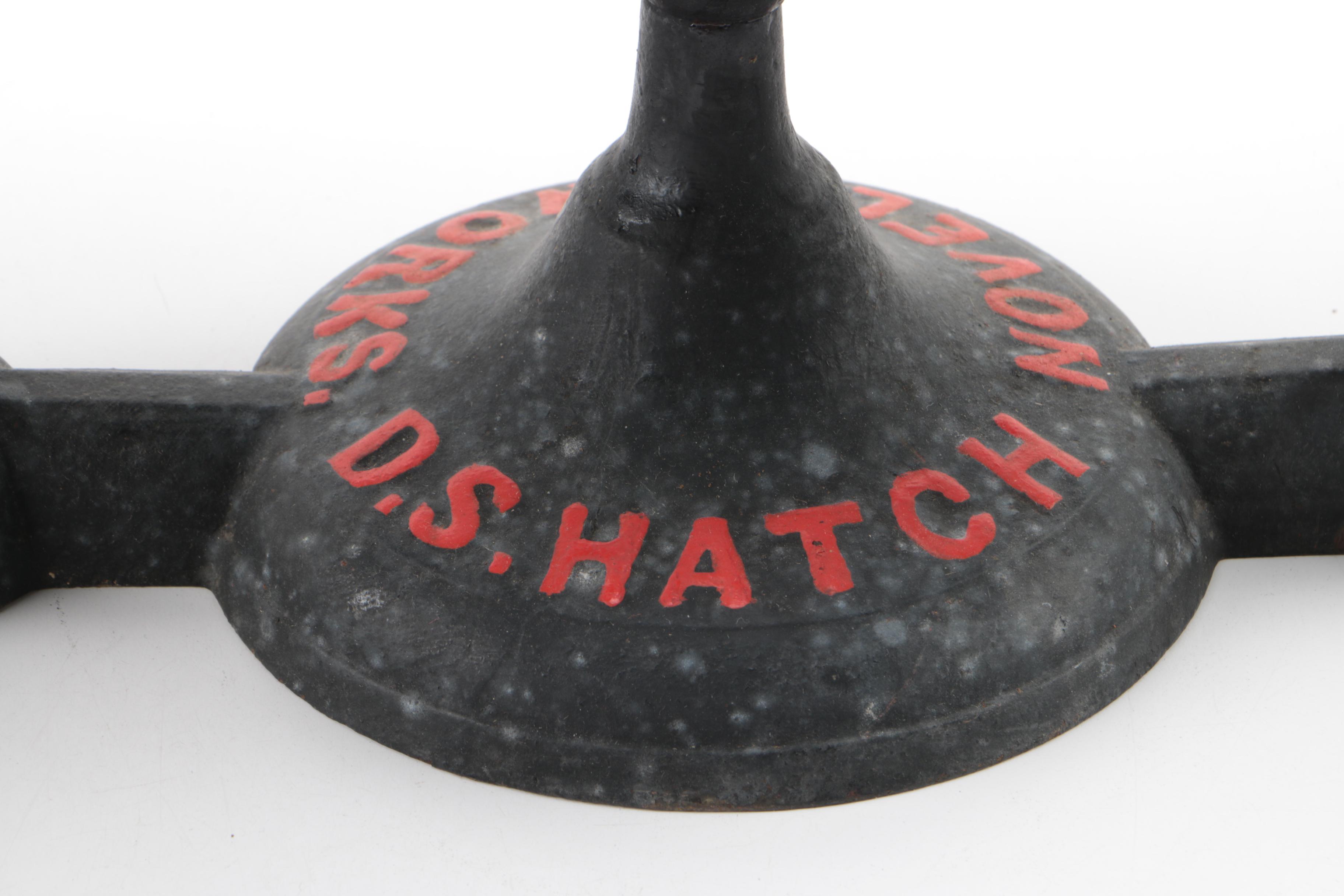 D.S. Hatch Cast Iron Double Arm Balance Scale