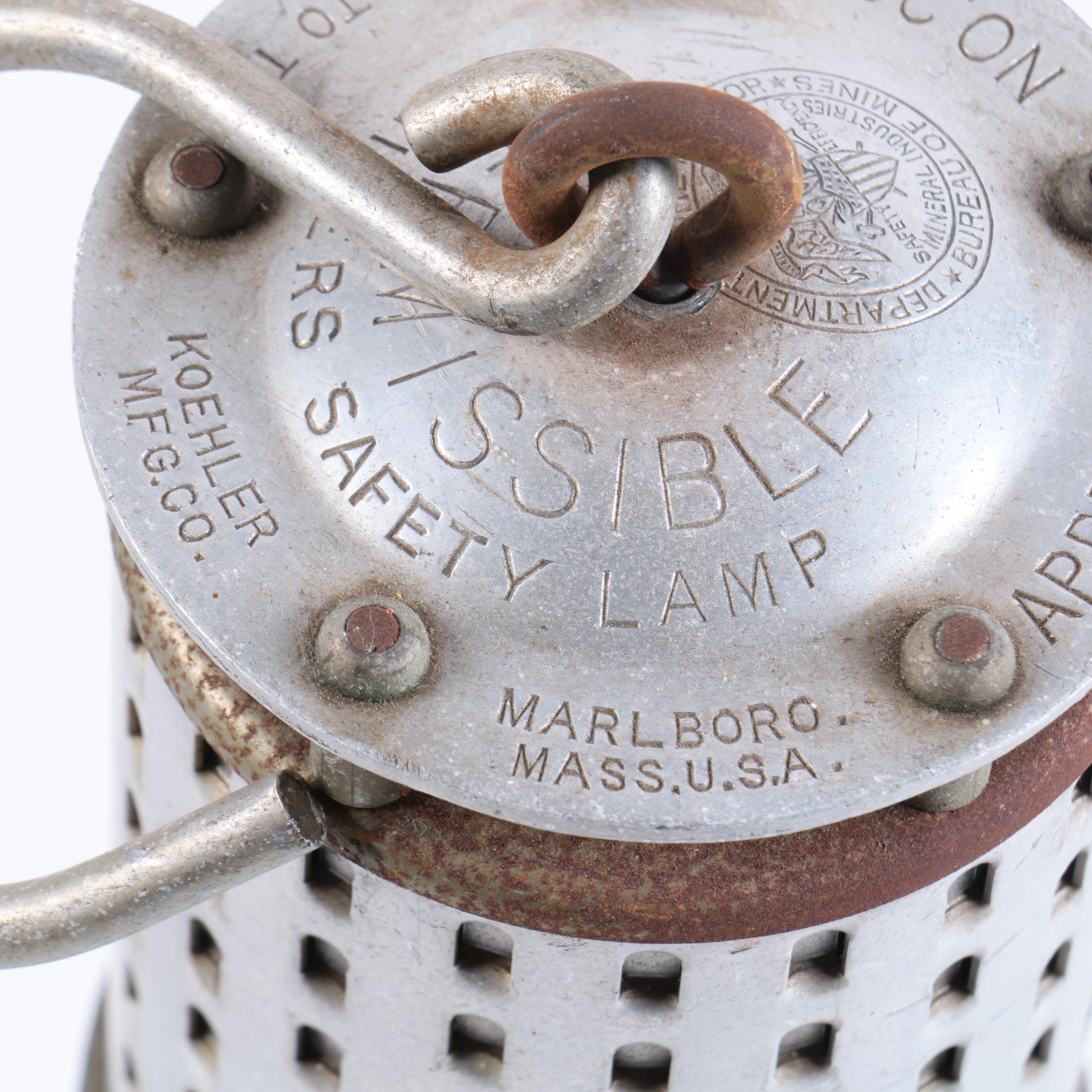 Koehler Miner's Safety Lamp