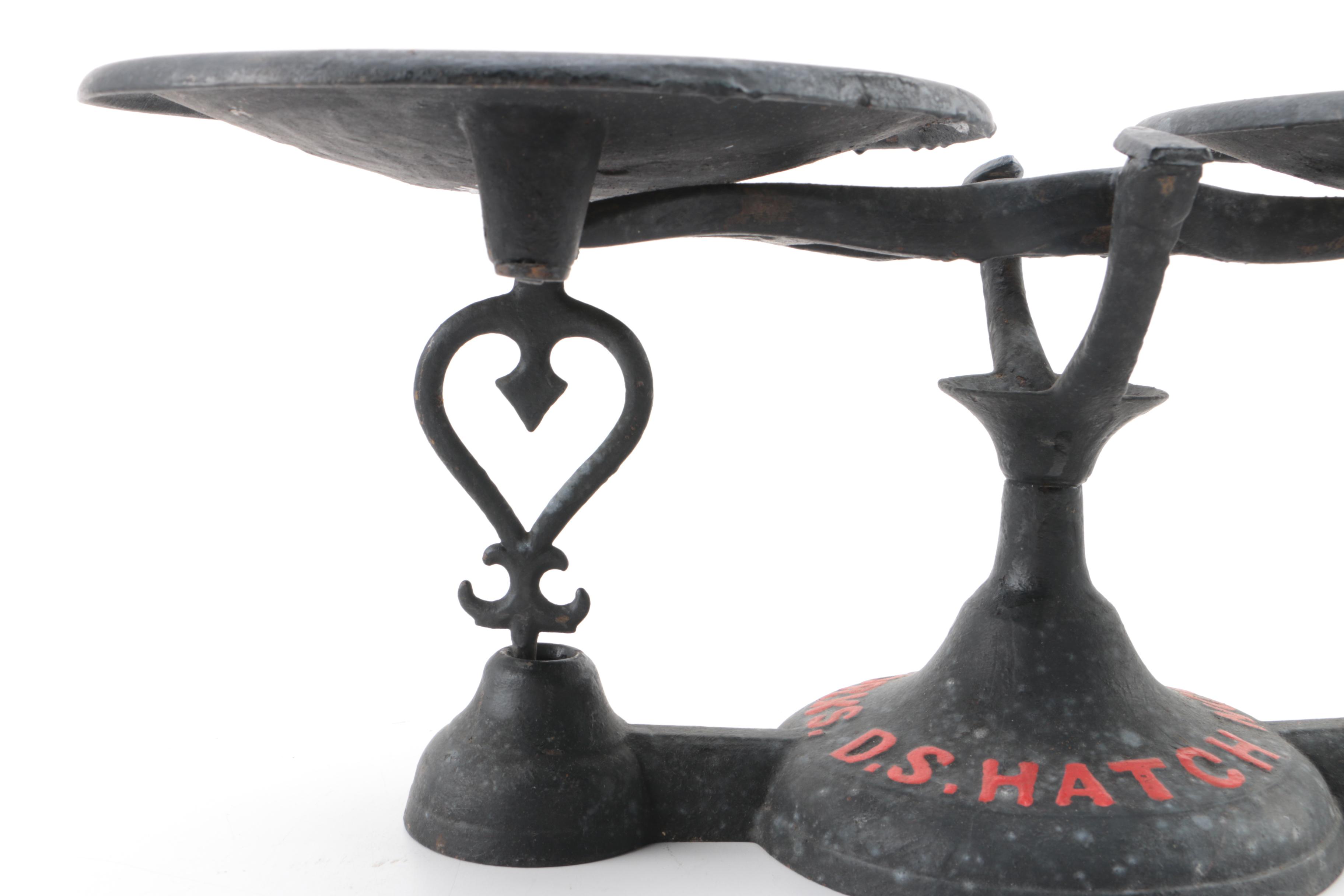 D.S. Hatch Cast Iron Double Arm Balance Scale