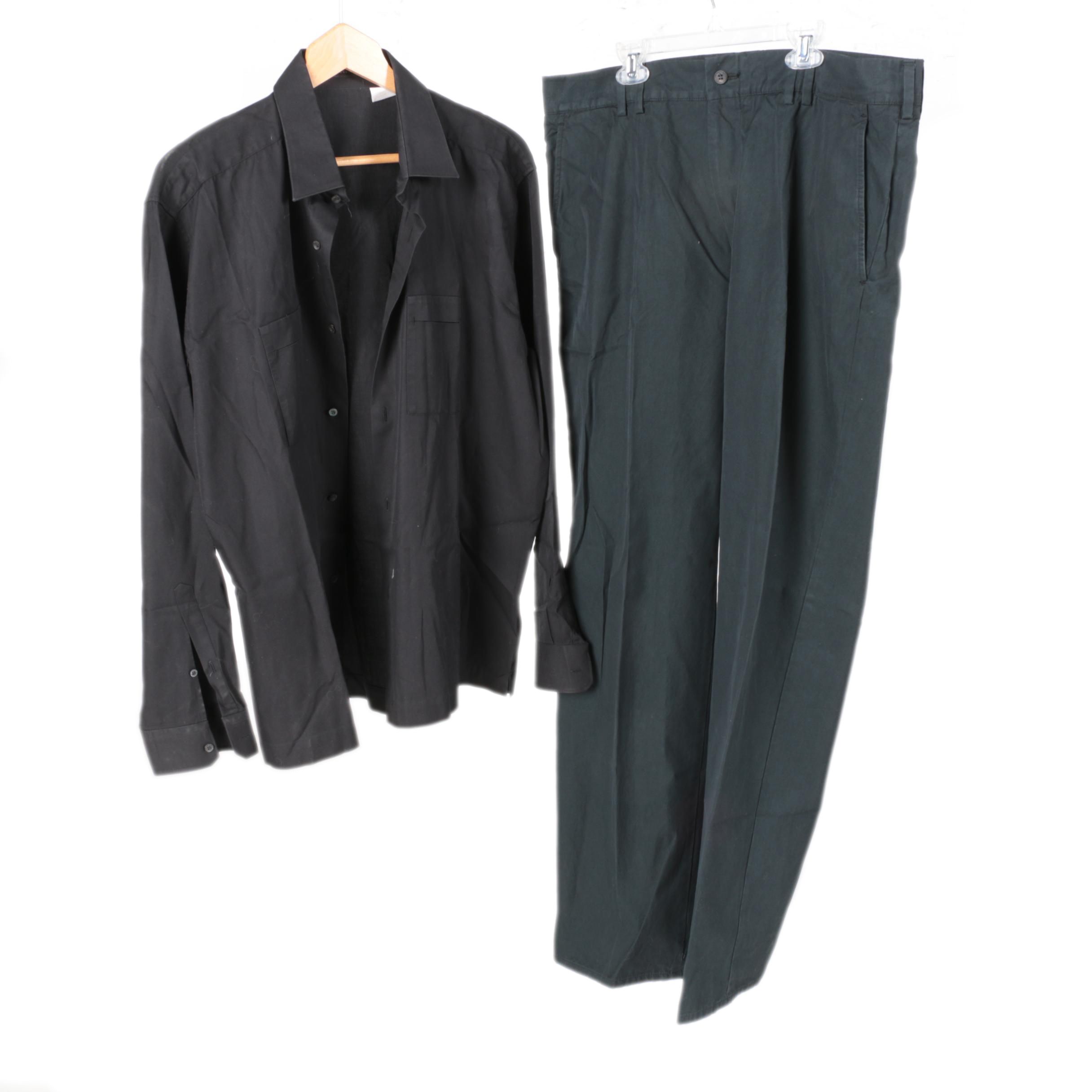 Gucci Men's Black Shirt and Pants